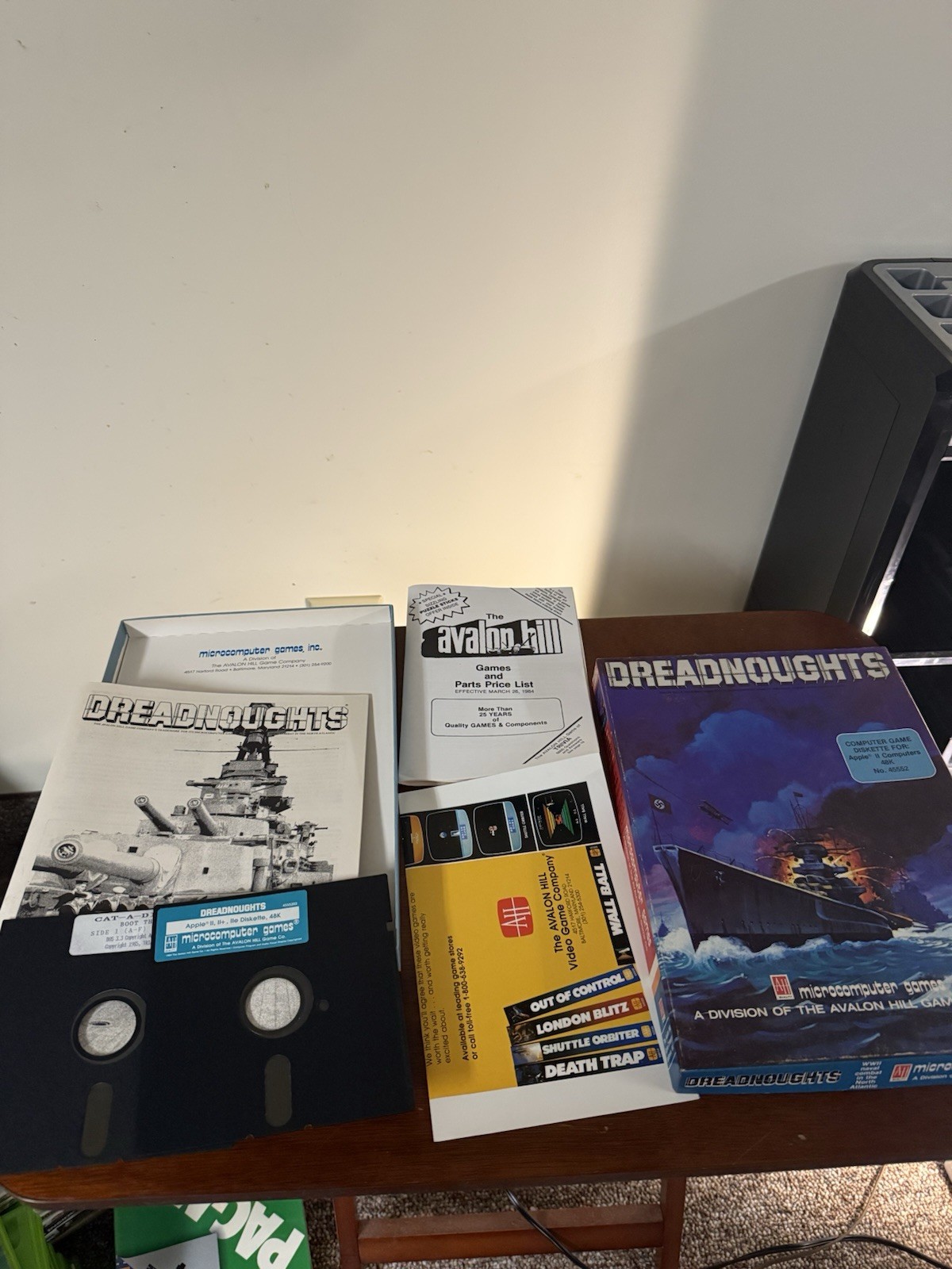 Dreadnoughts WWII Naval Combat by AH Avalon Hill for Apple II+,IIe,IIc,IIgs 1984