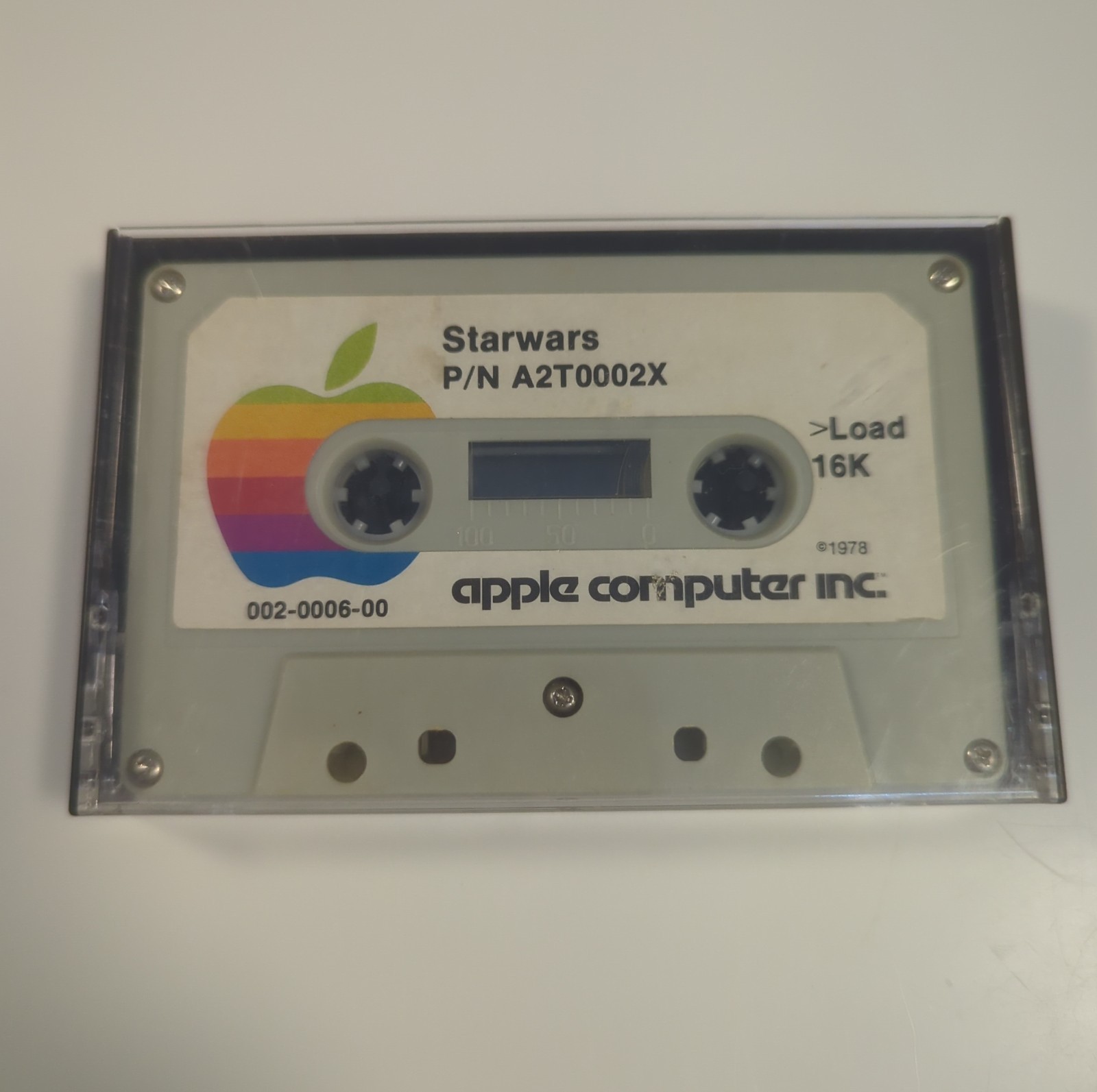 Star Wars / Star Trek (A2T0002X, 1978) – Apple II Cassette – S/N 002-0006-00