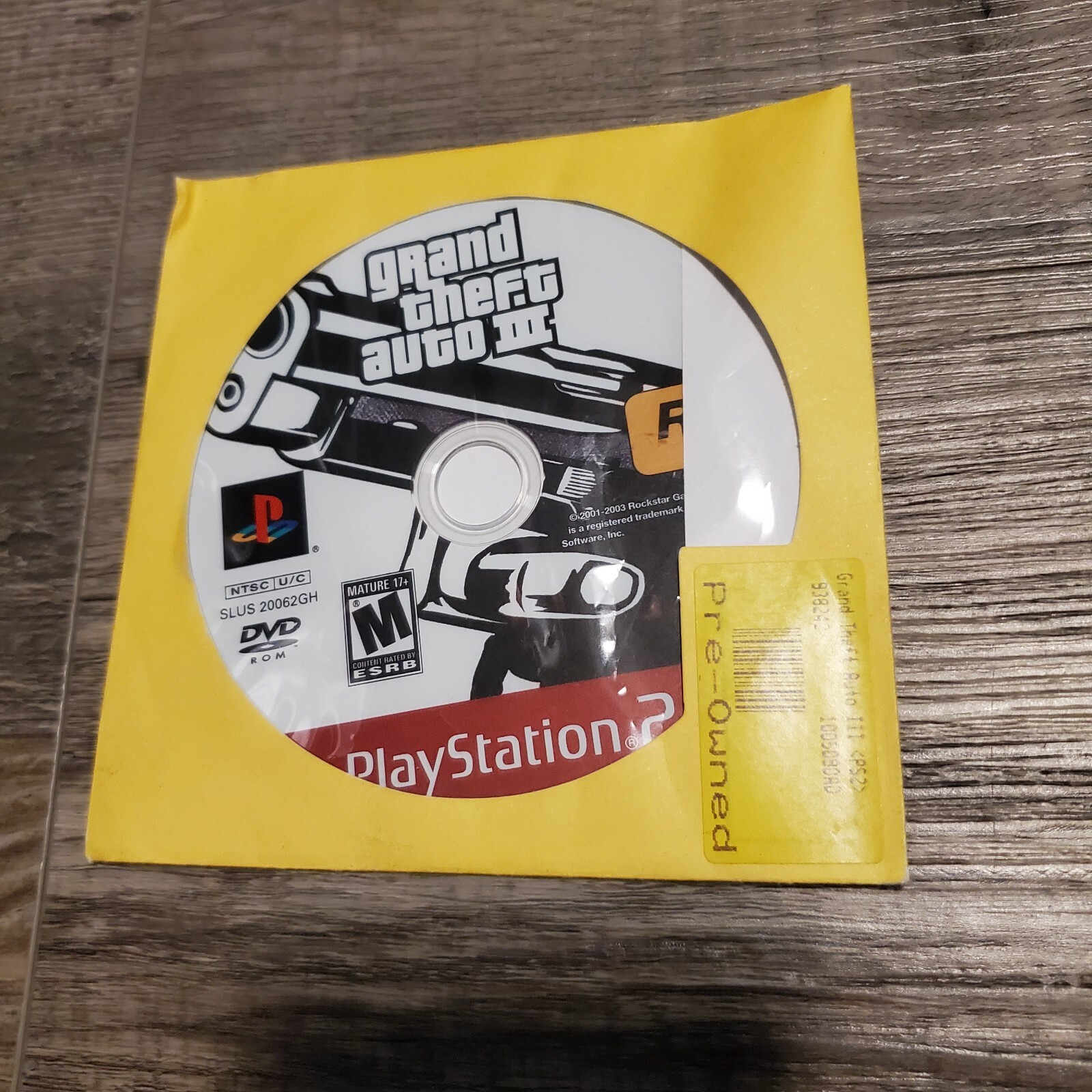 Grand Theft Auto: San Andreas PlayStation 2 PS2 DISC DVD ONLY