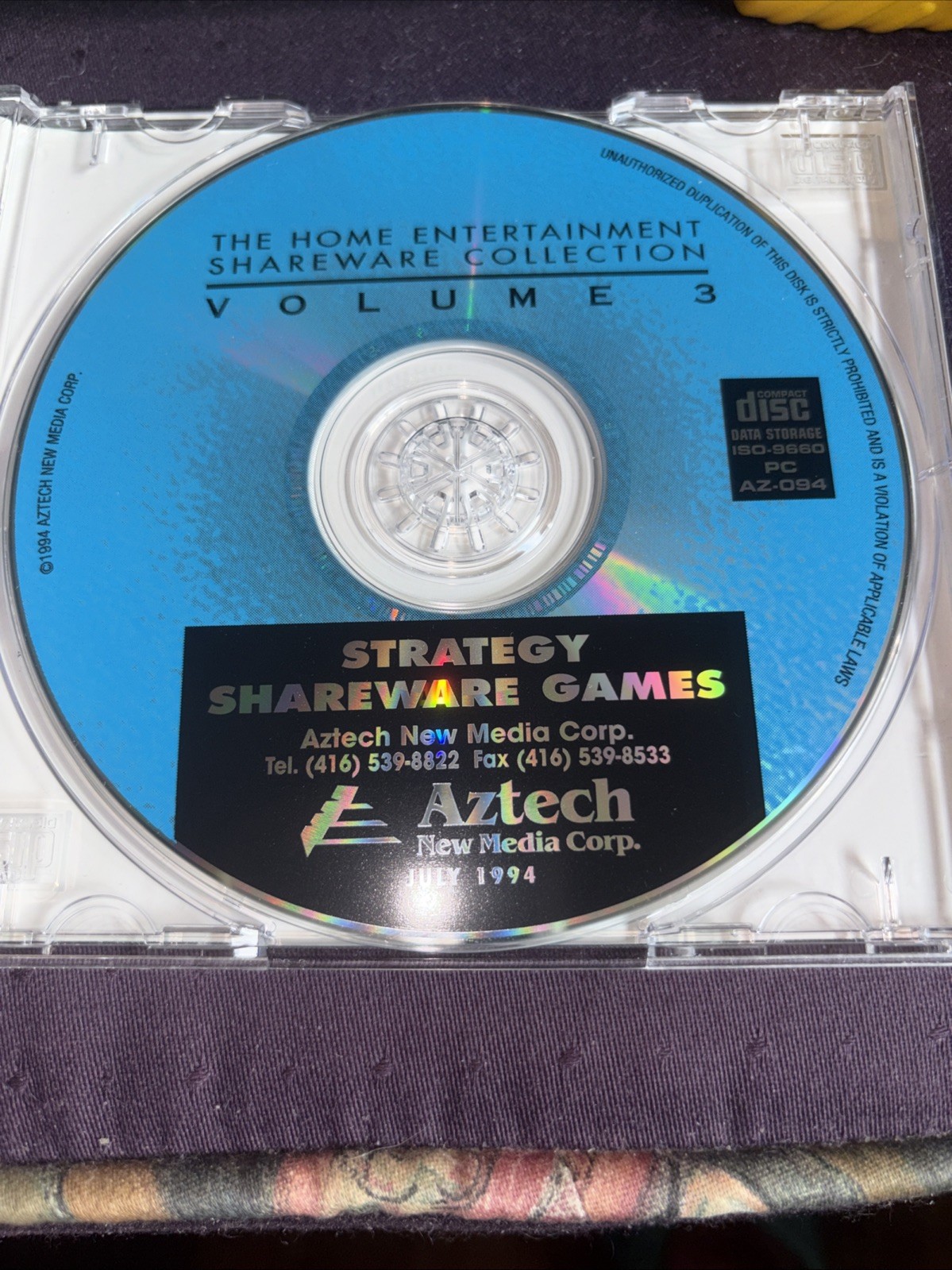 Aztech Shareware Volume 1 & 3 on CDs Mid-1990s
