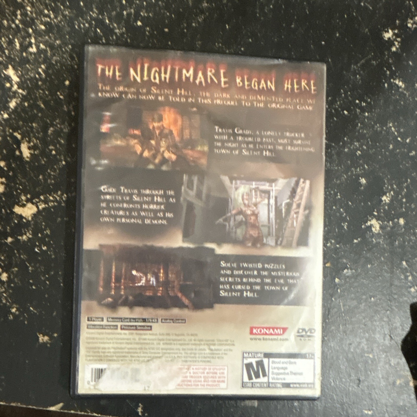 Konami Silent Hill Origins PS2 w/ Manual M Mature NTSC-U/C 2007 Horror