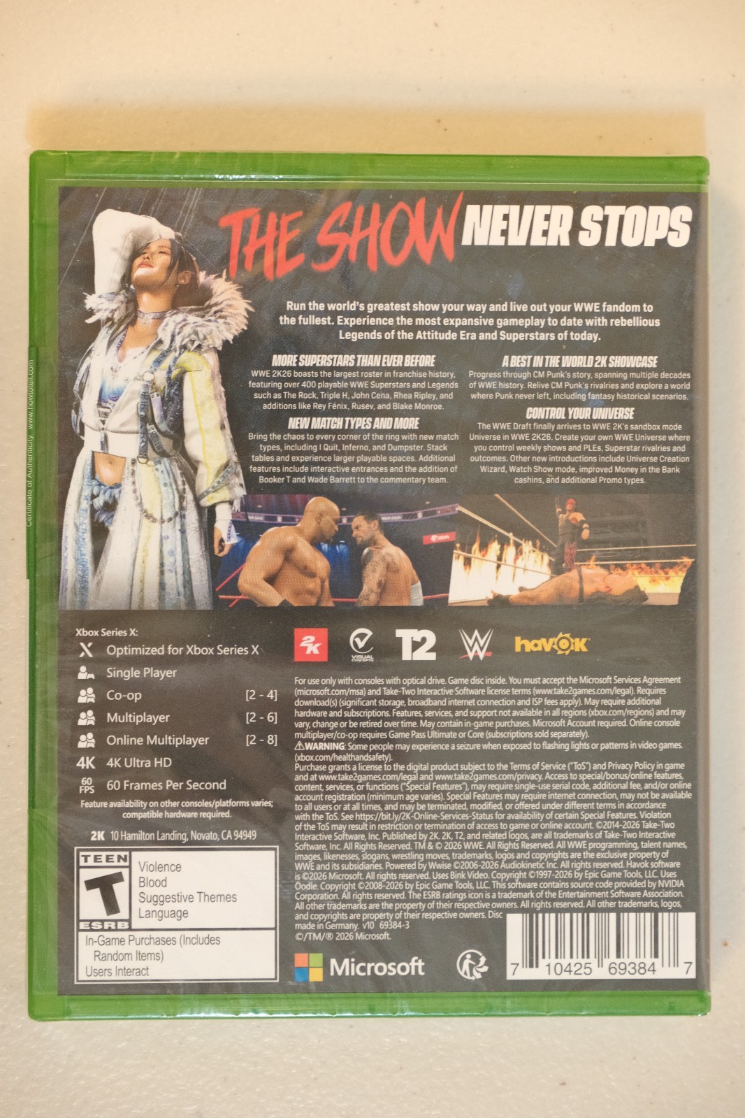 WWE 2K26 – Microsoft Xbox Series X NEW