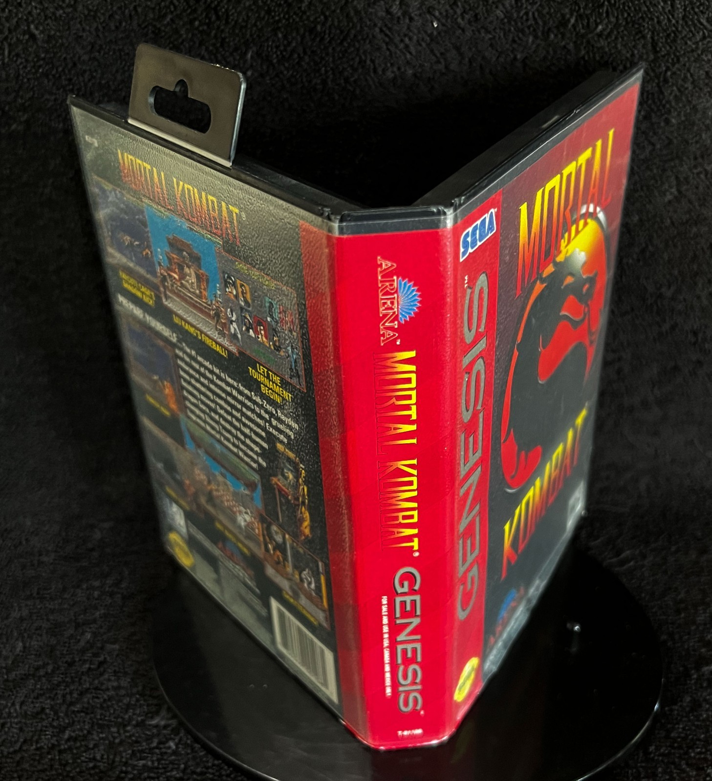 1992 MORTAL KOMBAT • WORKING w/CASE & MANUAL • VINTAGE SEGA GENESIS GAMES