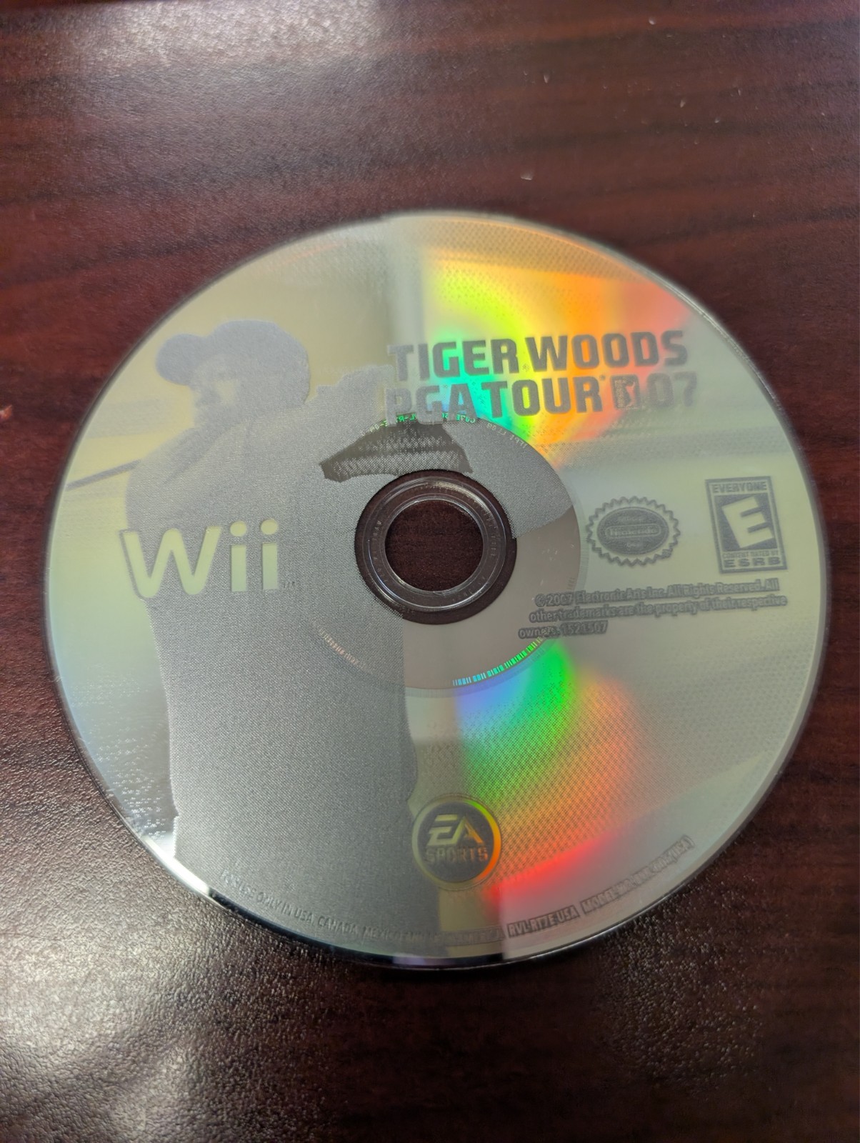 Tiger Woods PGA Tour 07 (Nintendo Wii, 2007) NO TRACKING – DISC ONLY 6898