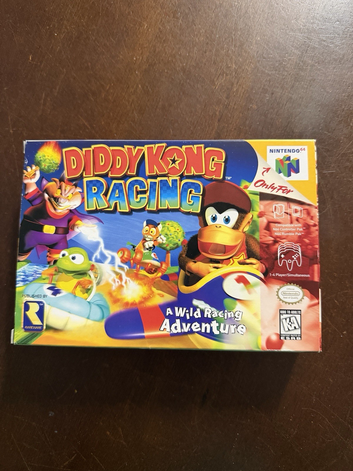 Diddy Kong Racing N64 CIB Complete In Box Nintendo 64 Authentic Game