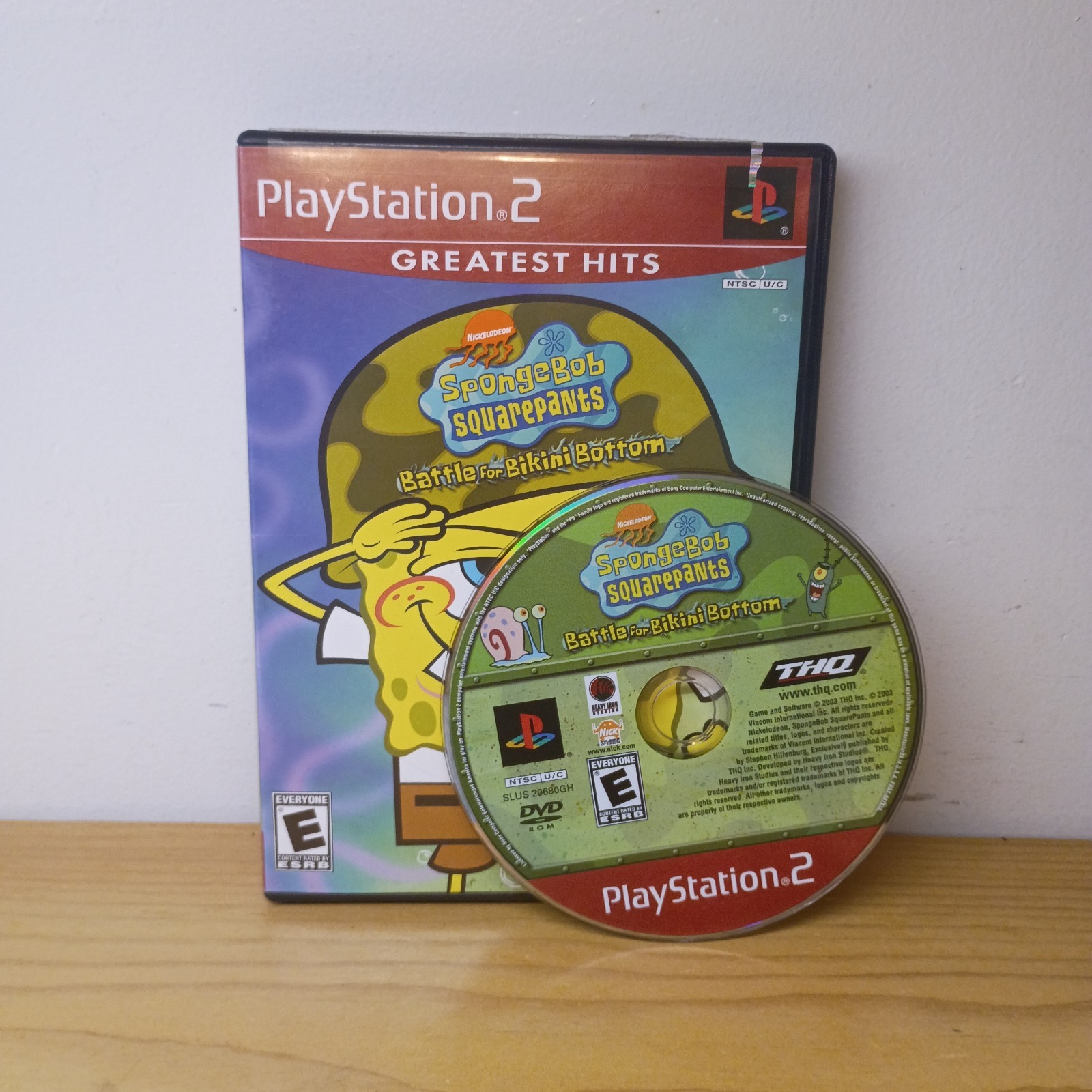 SpongeBob SquarePants: Battle for Bikini Bottom PlayStation 2 No Manual