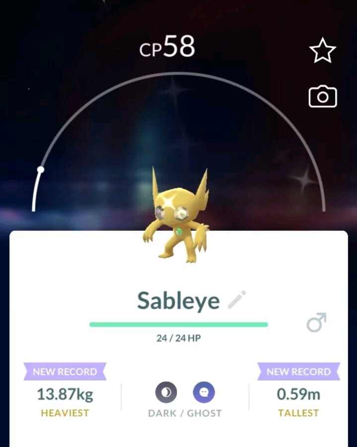 ✨ Shiny✨ Sableye – Pokemon Go – Registered Or Unregistered (30 Days)
