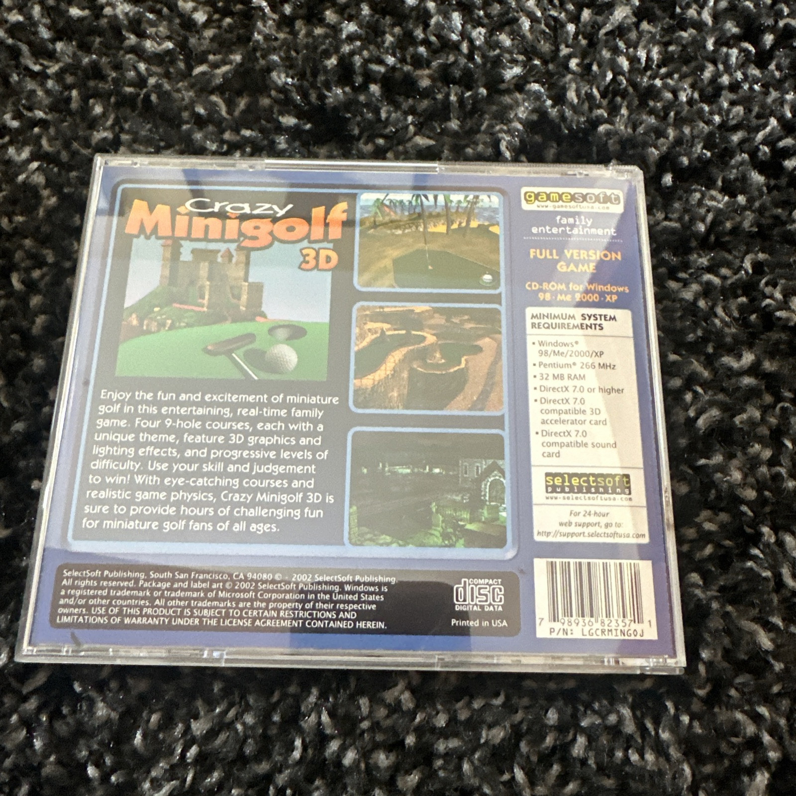 Gamesoft Crazy Minigolf 3d [windows 98/me/2000/xp] – – CD-ROM – New