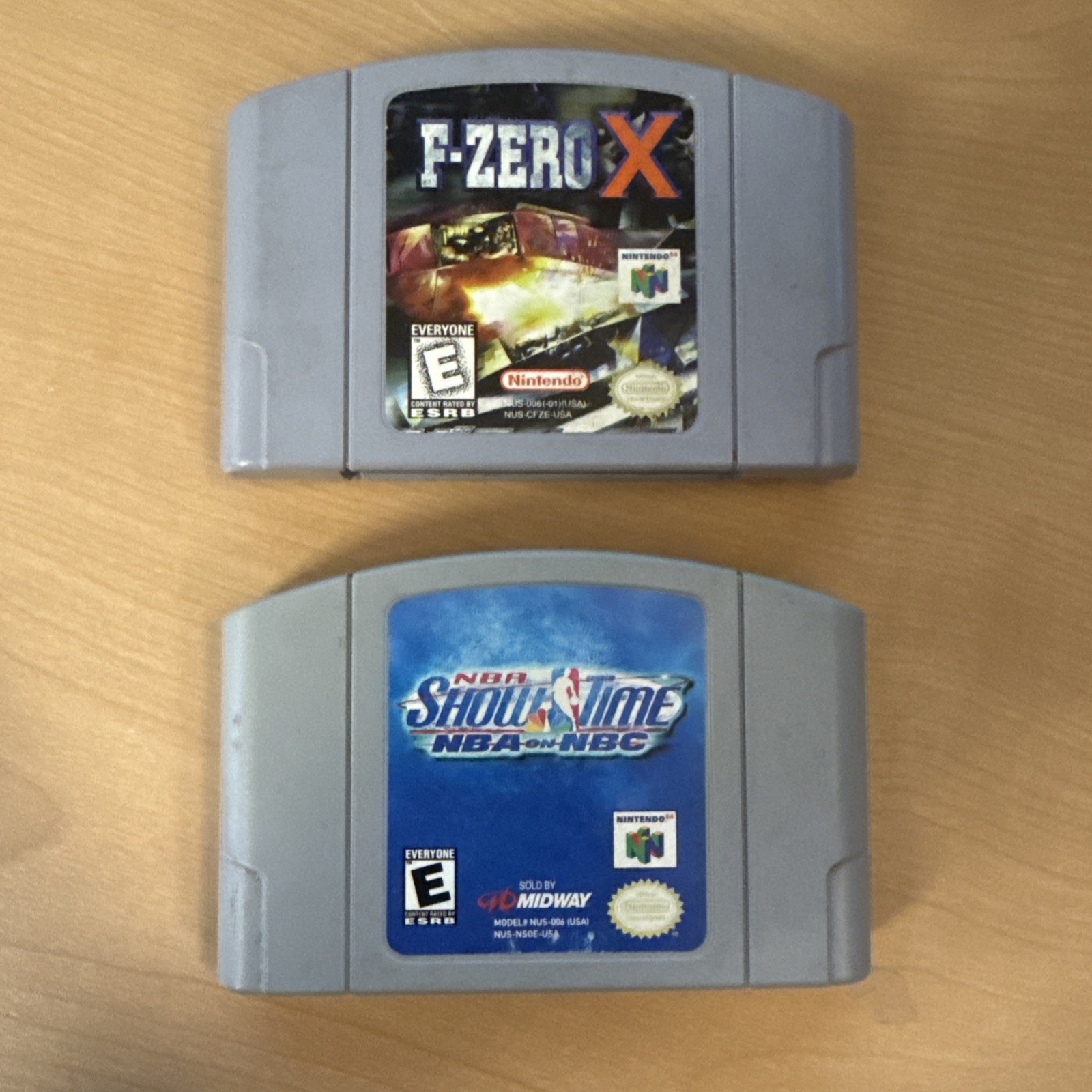 Nintendo 64 F-Zero X and NBA Showtime! Game Lot of 2 🔥🔥🔥