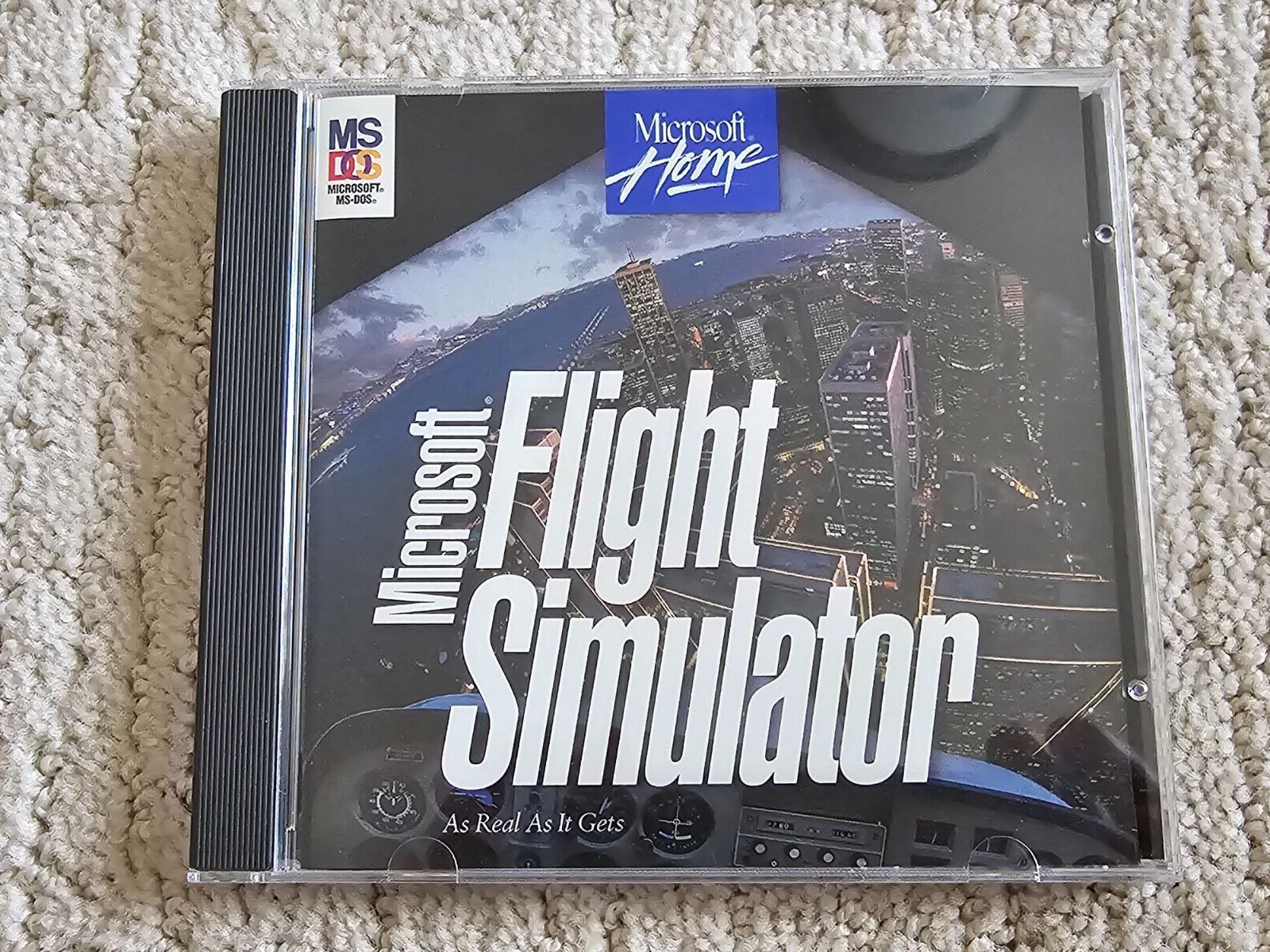 Microsoft Flight Simulator Version 5.1 PC CD MS-DOS 1995 Paris New York Vintage