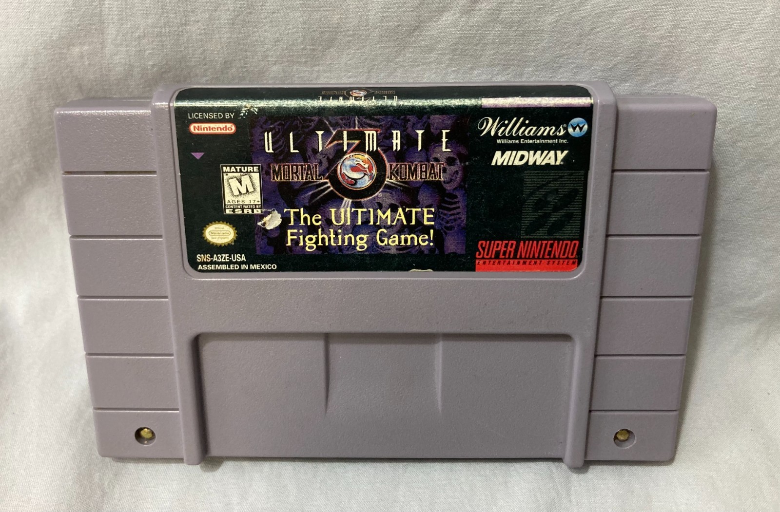 Ultimate Mortal Kombat 3 (SNES, 1996) Cartridge Only Tested Works