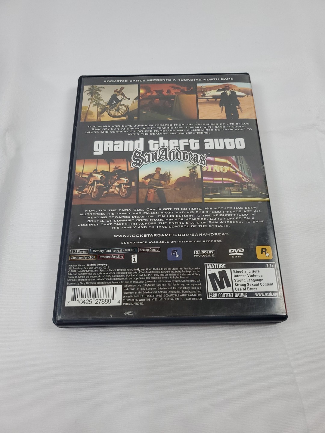 Grand Theft Auto San Andreas CIB Sony PlayStation 2 PS2
