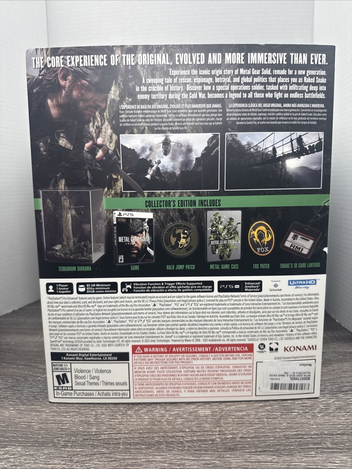 Metal Gear Solid Delta Snake Eater Collector’s Edition PS5 Factory Sealed