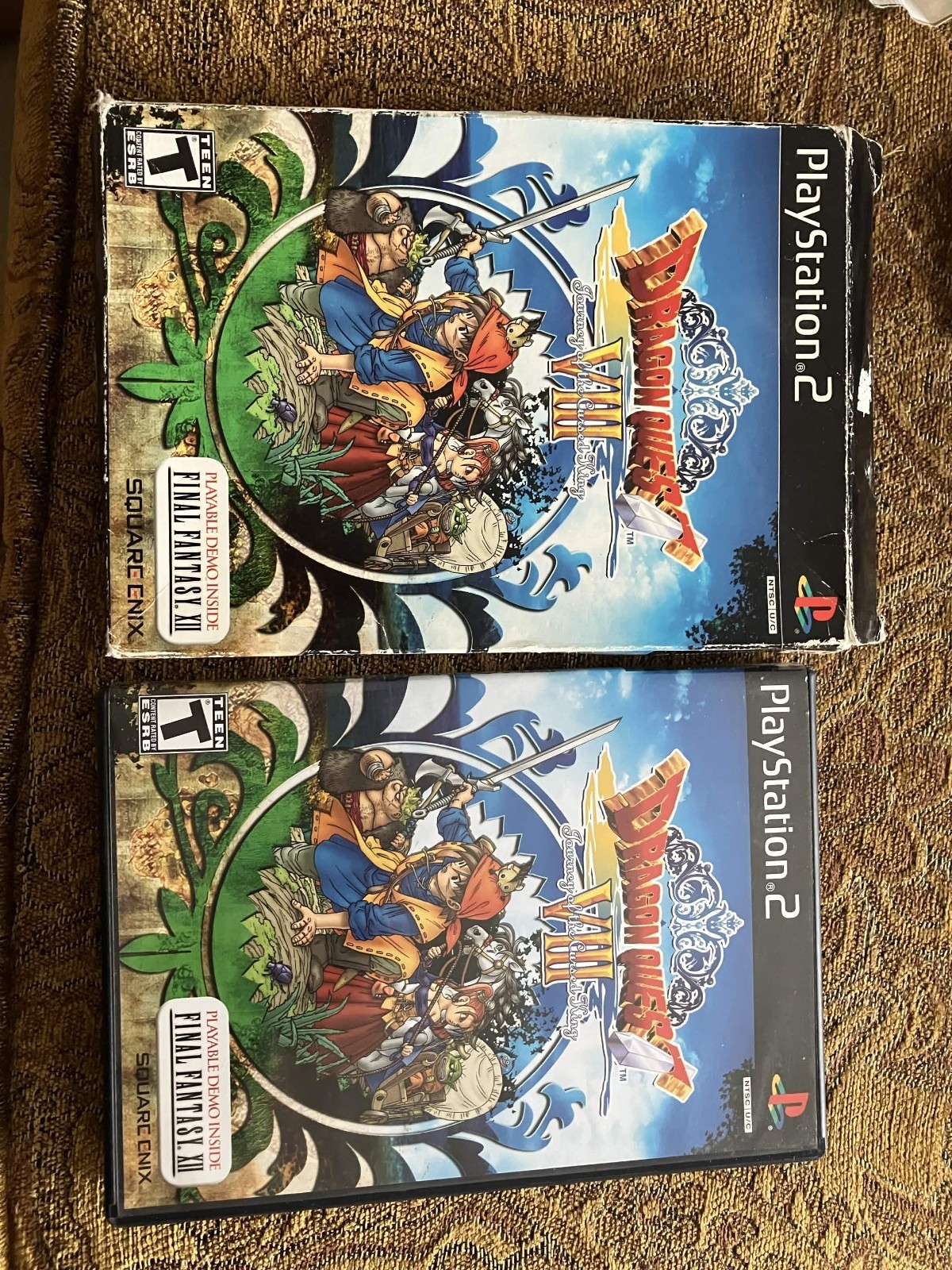 Square Enix Dragon Quest VIII Journey of the Cursed King PS2 Manual + Demo T
