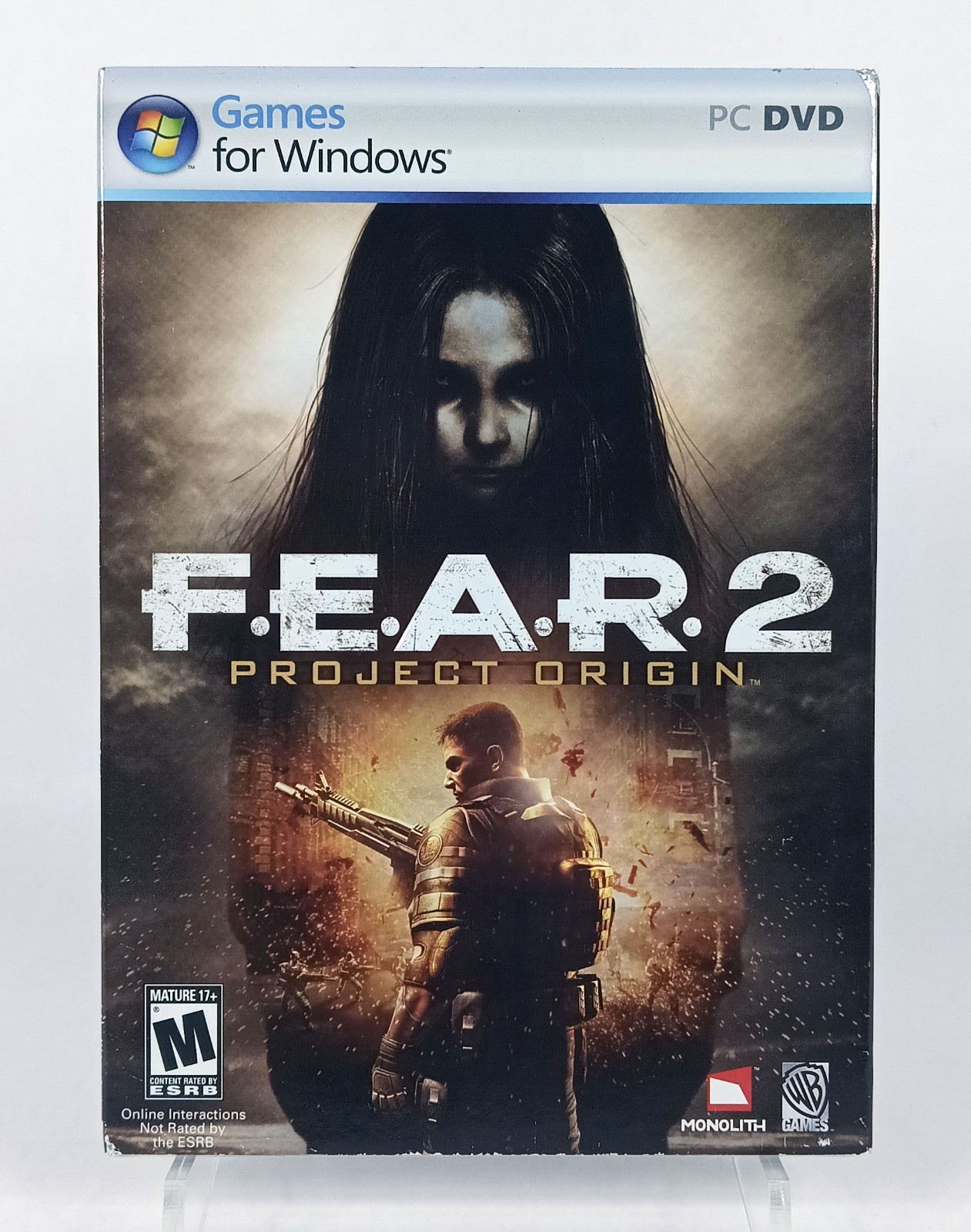 F.E.A.R. 2: Project Origin (PC, 2009) – Brand New & Factory Sealed w/ Slip Cover