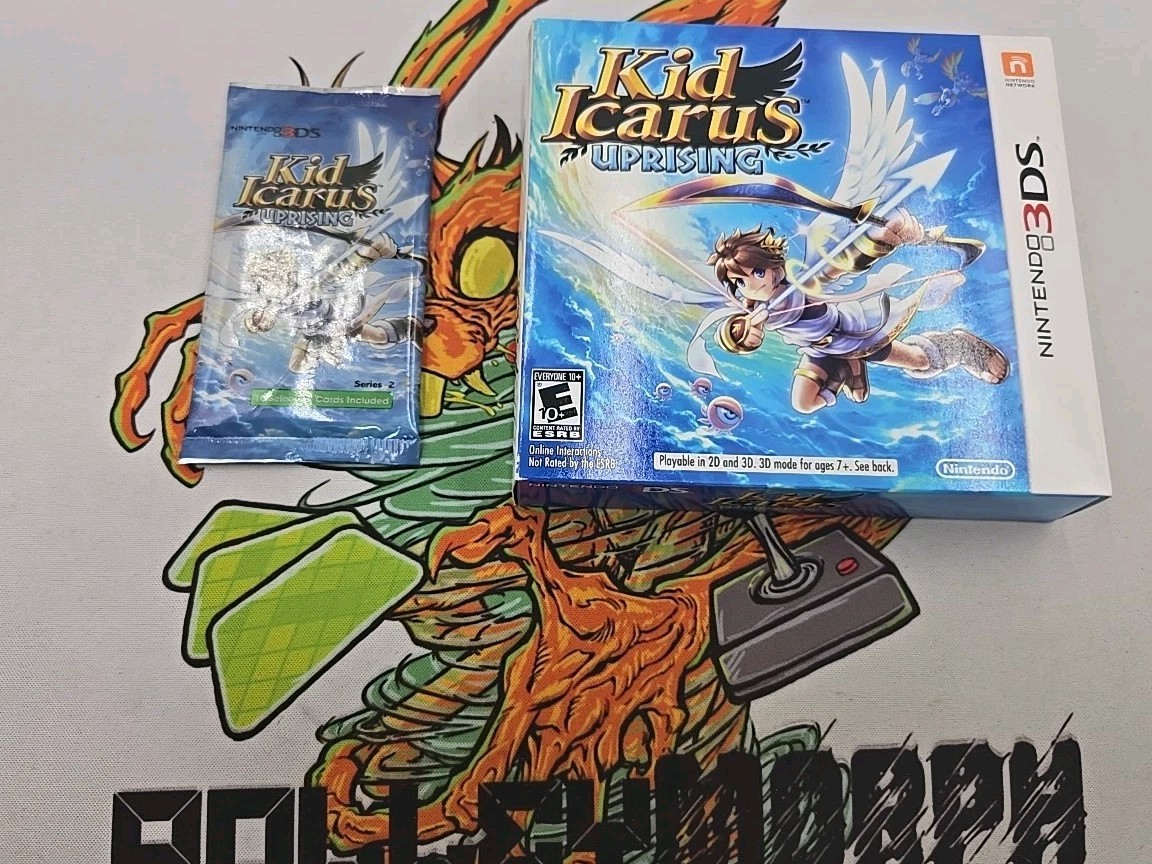Kid Icarus: Uprising (Nintendo 3DS, 2012) In Box – Tested Working W. Cards