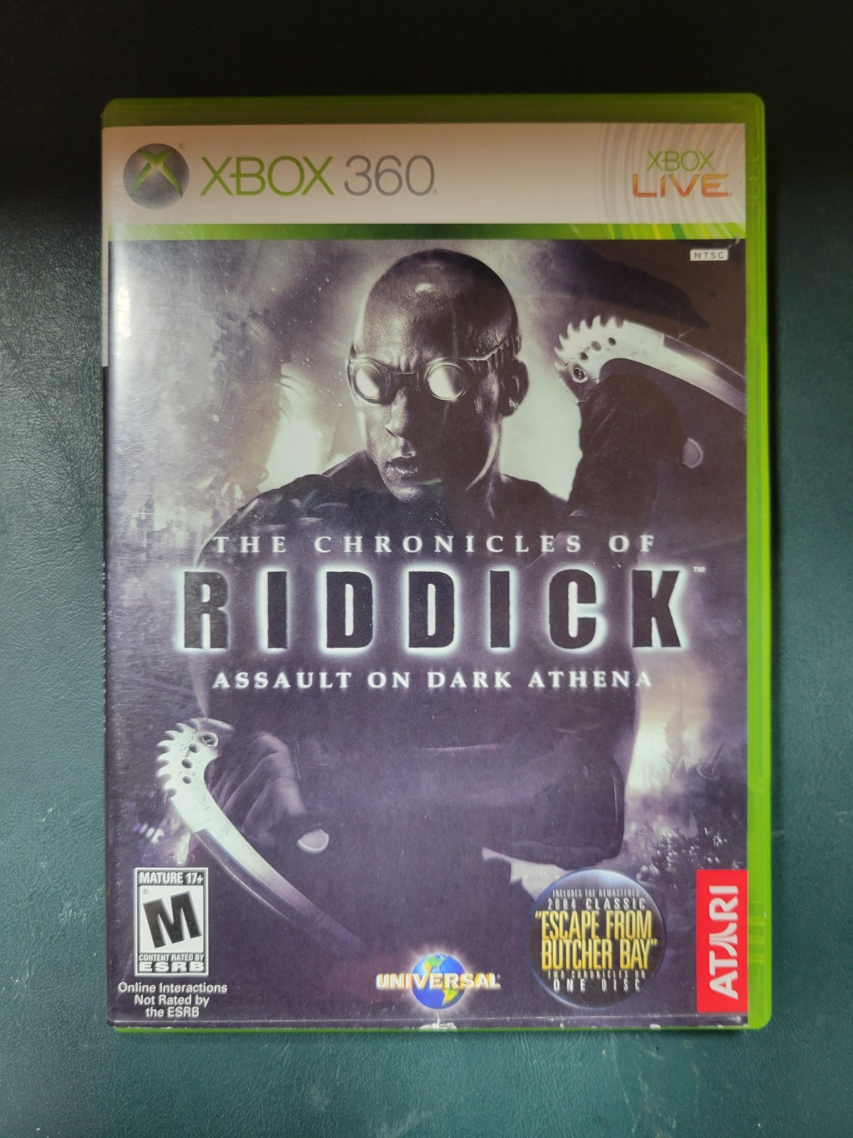 The Chronicles of Riddick: Dark Athena – Microsoft Xbox 360 CIB Tested