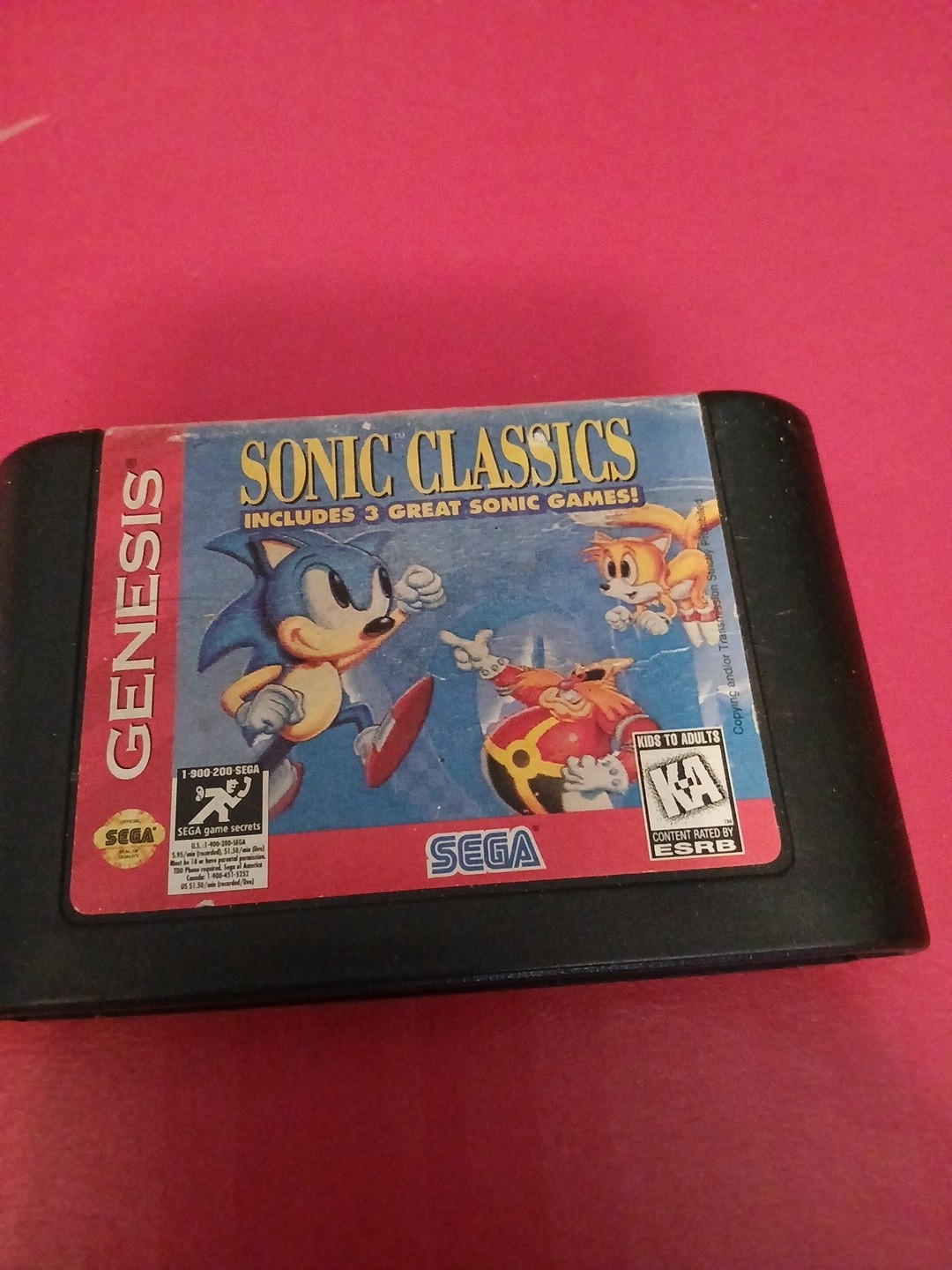 SEGA Sonic Classics Game Cartridge for Sega Genesis (KA-Kids to Adults) Untested