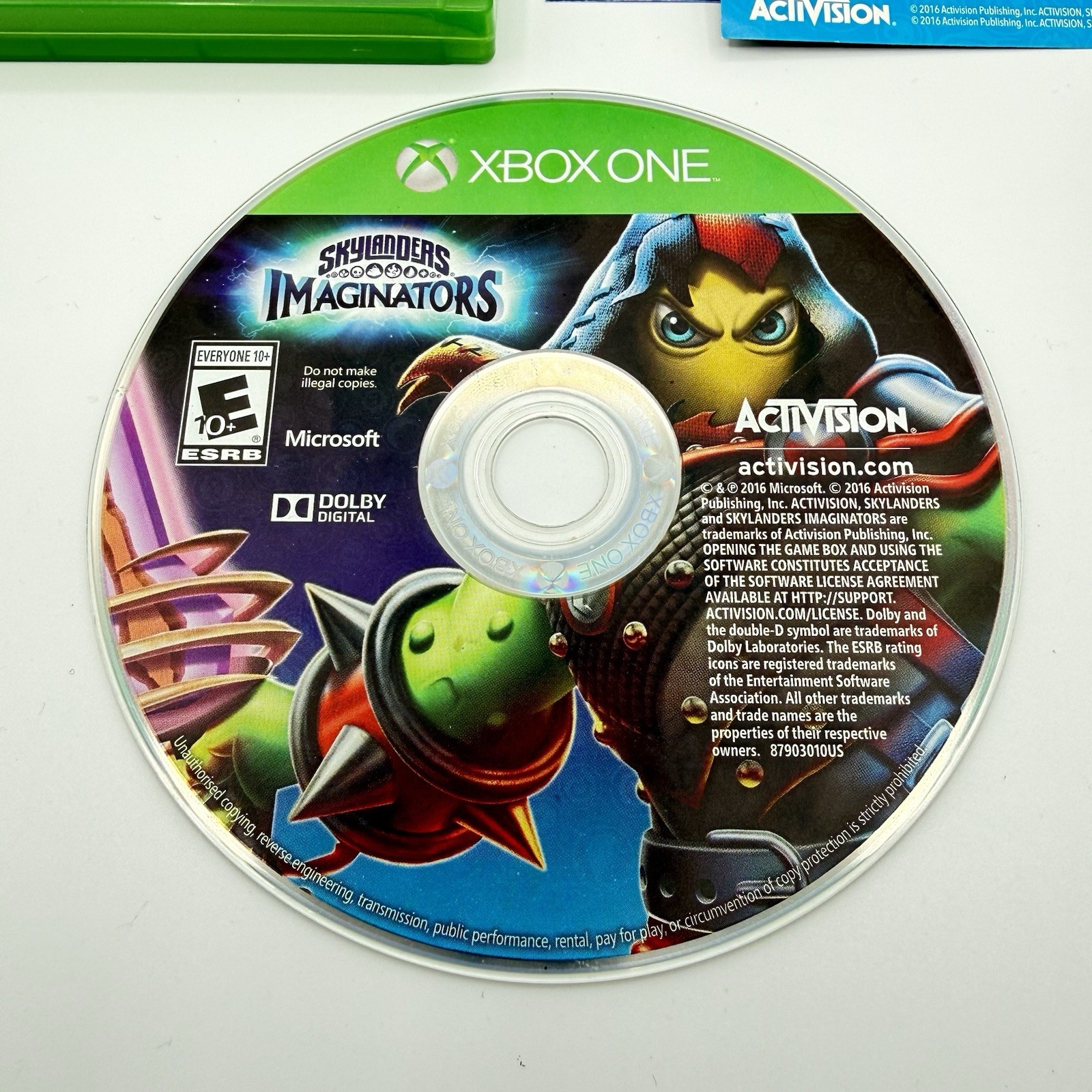 Skylanders Imaginators (Microsoft Xbox One, 2016) Game Disc W/Inserts & Case