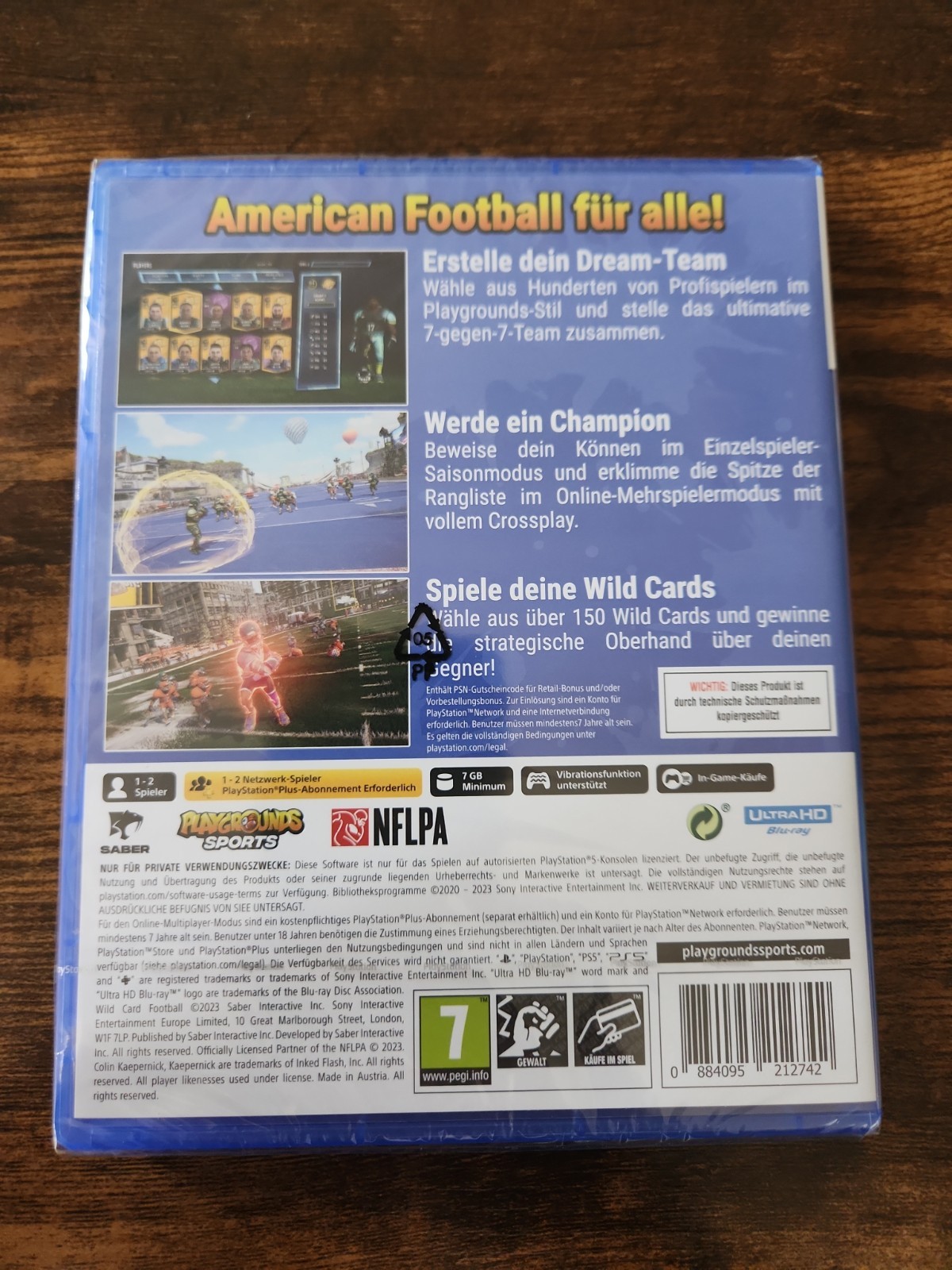 Wild Card Football – PlayStation 5 – Brand New Sealed (Region Free Import)