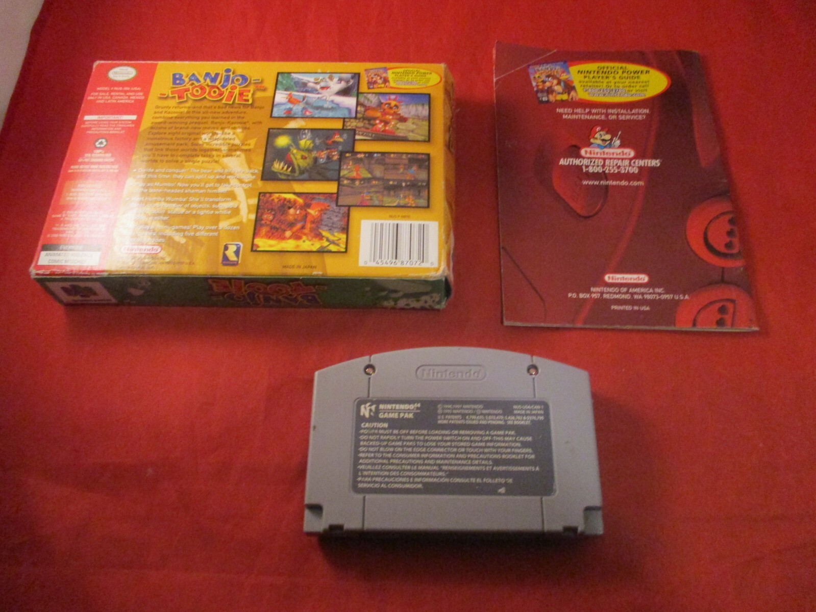 Banjo-Tooie (Nintendo 64, 2000) COMPLETE w/ Box manual game WORKS!
