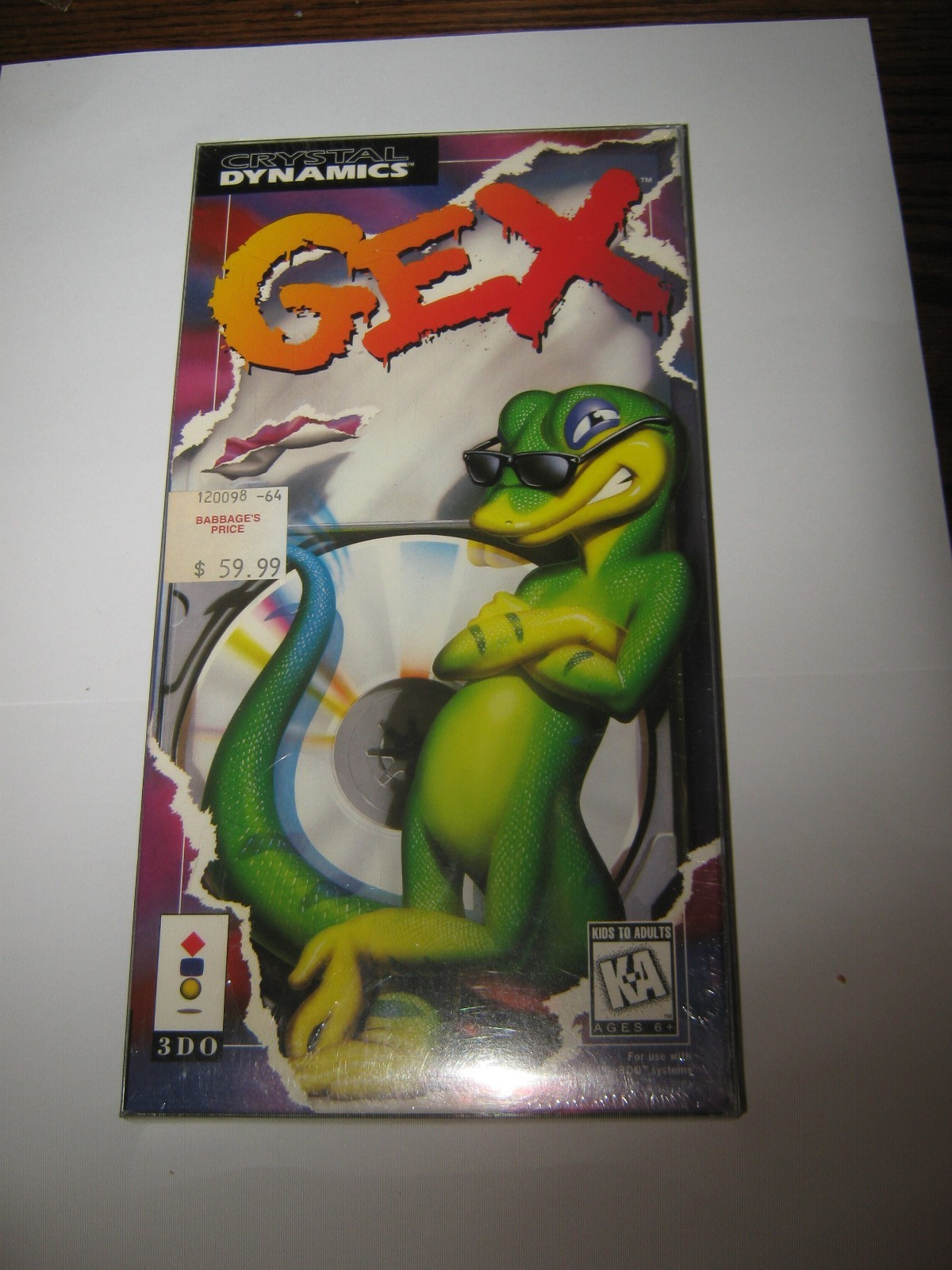 Gex (Panasonic 3DO, 1996 New Sealed Long Box Rare Classic