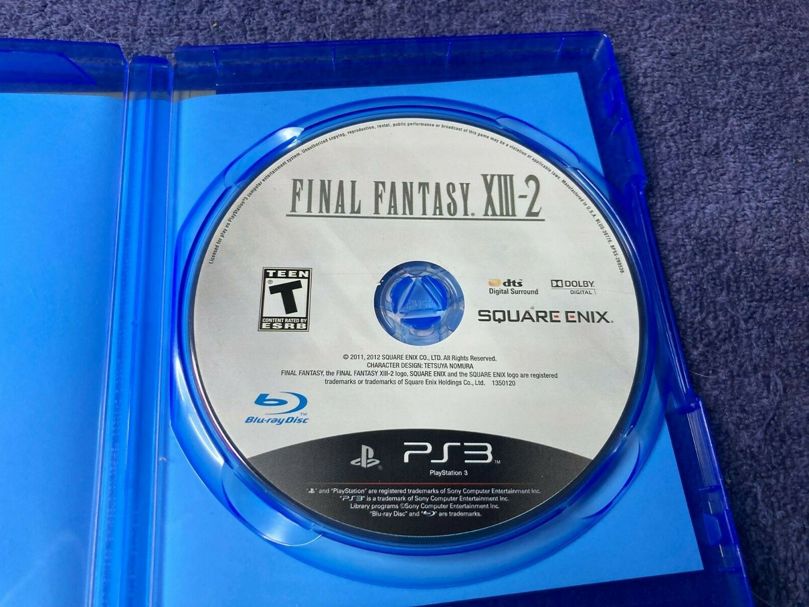 Final Fantasy XIII 2 Sony PlayStation 3 2012 Disc Only Tested XIII-2 RPG