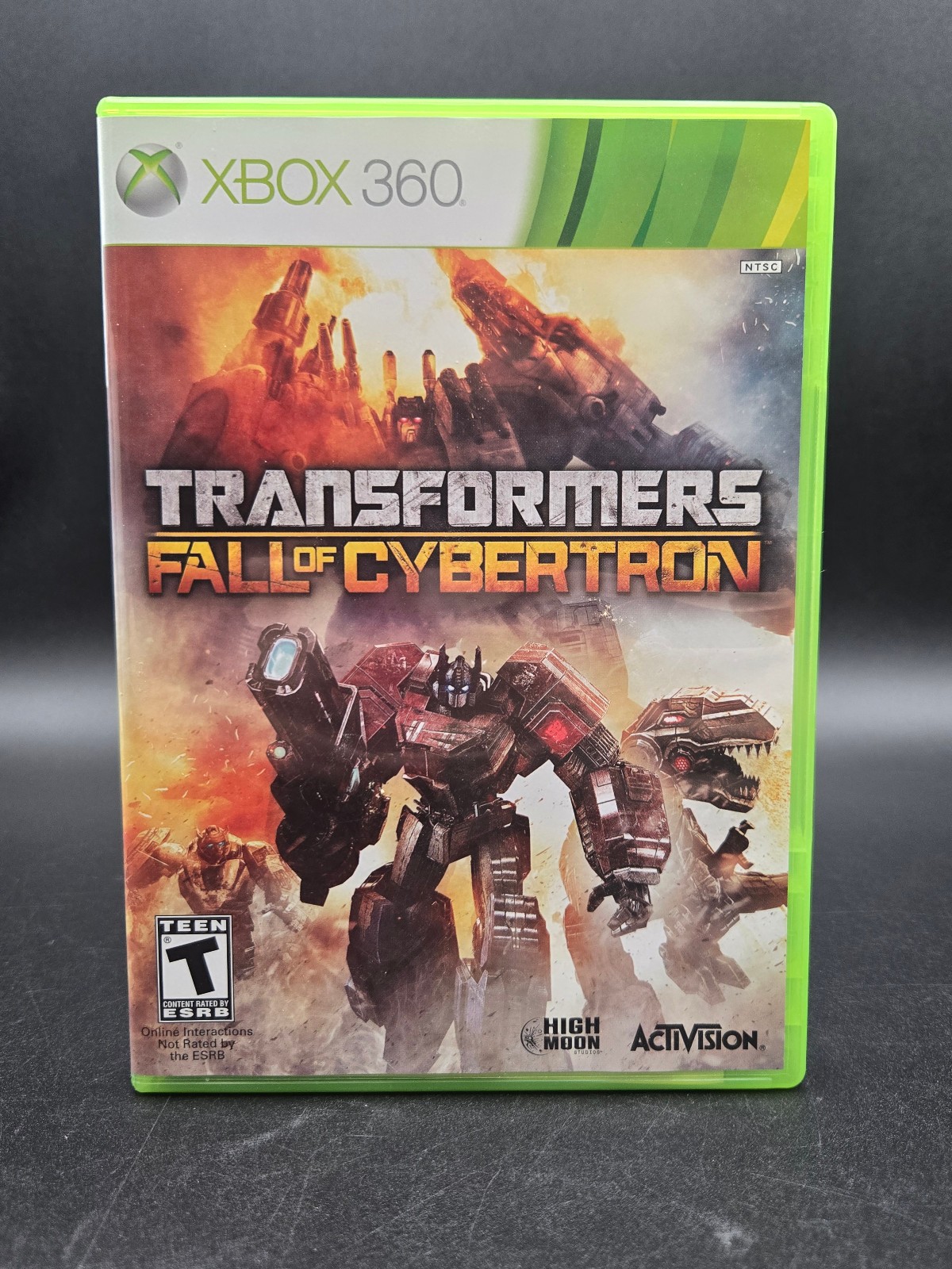 Transformers Fall of Cybertron Game Microsoft Xbox 360 CIB With Manual Slipcover
