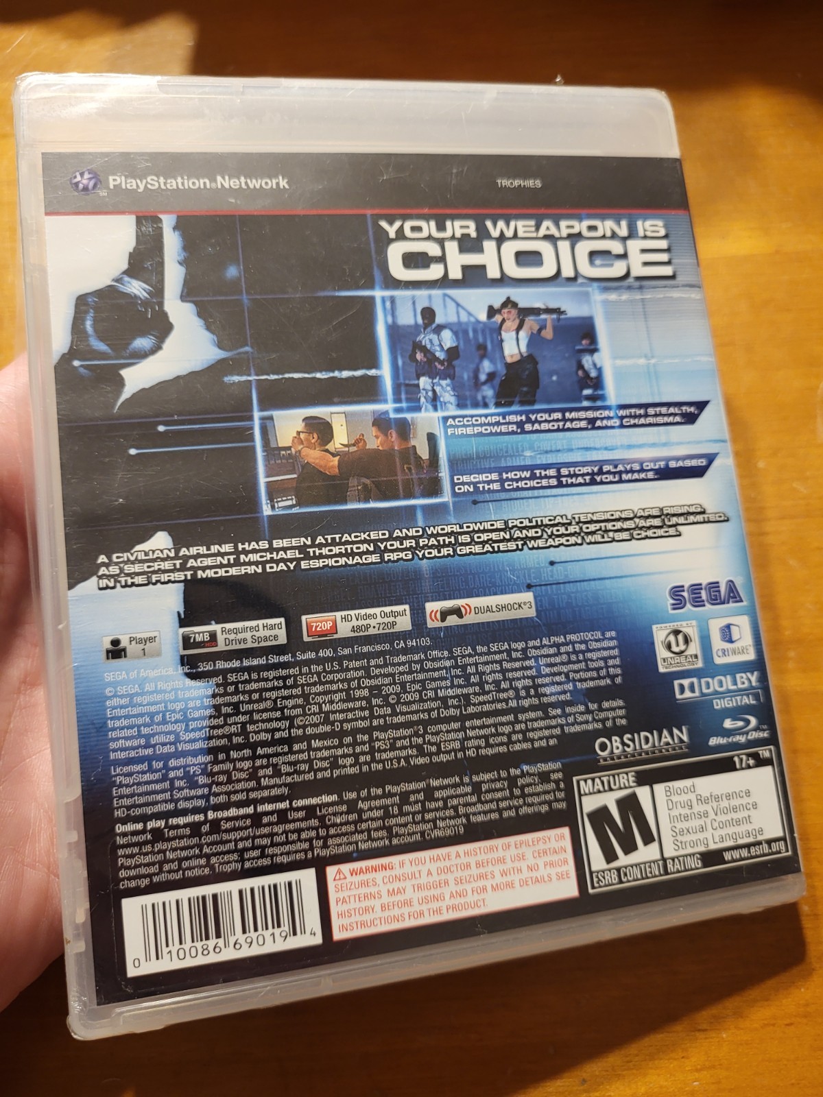 Playstation 3 PS3 Alpha Protocol The Espionage RPG READ