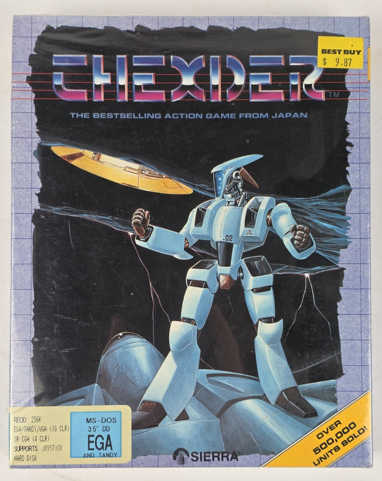 Thexder BIG BOX 1987 DOS & Tandy 3.5″ Floppy Sierra On-Line SEALED