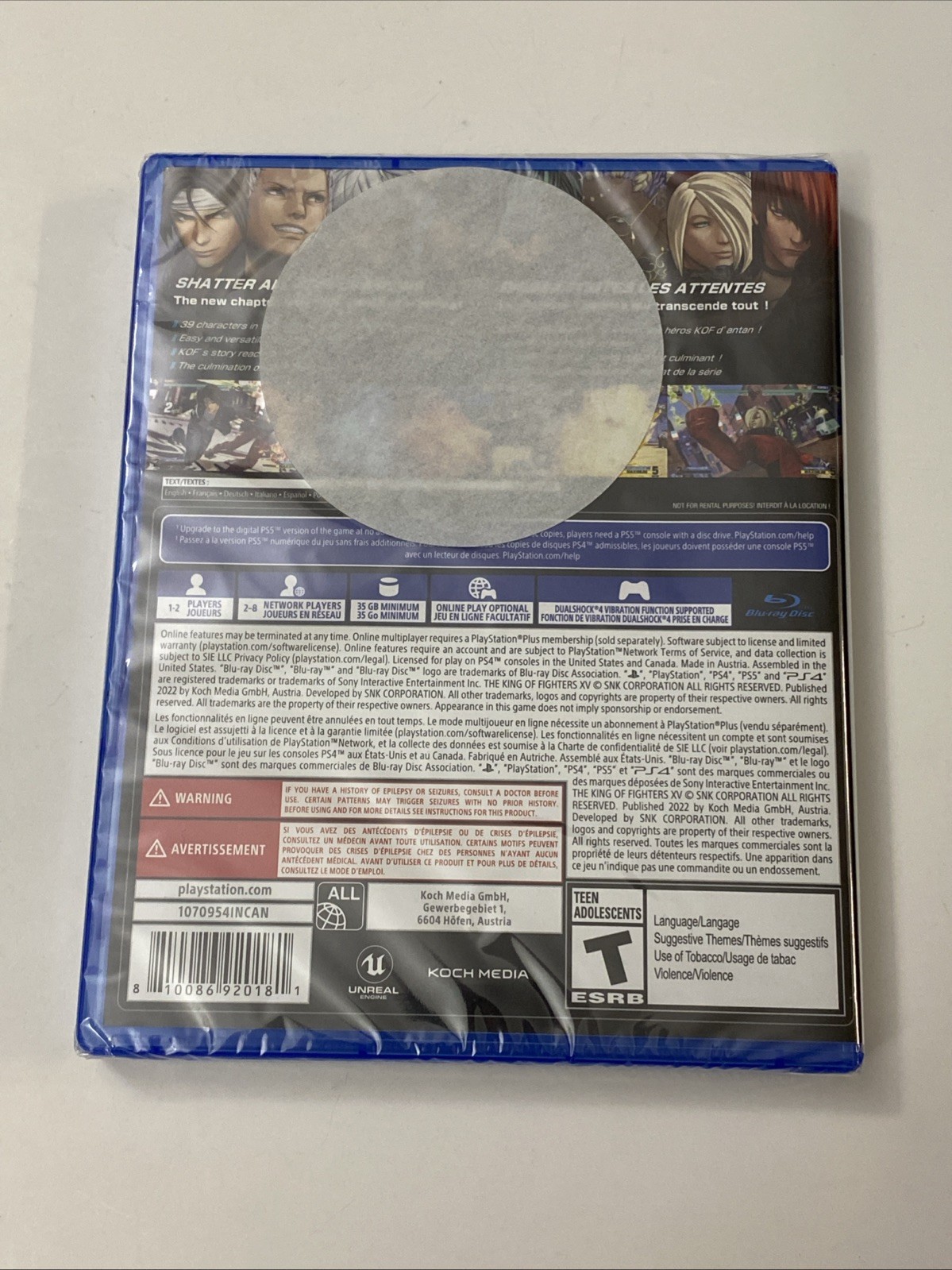 The King of Fighters XV PS4 New Sealed | KOF 15 PlayStation 4 Fighting Game