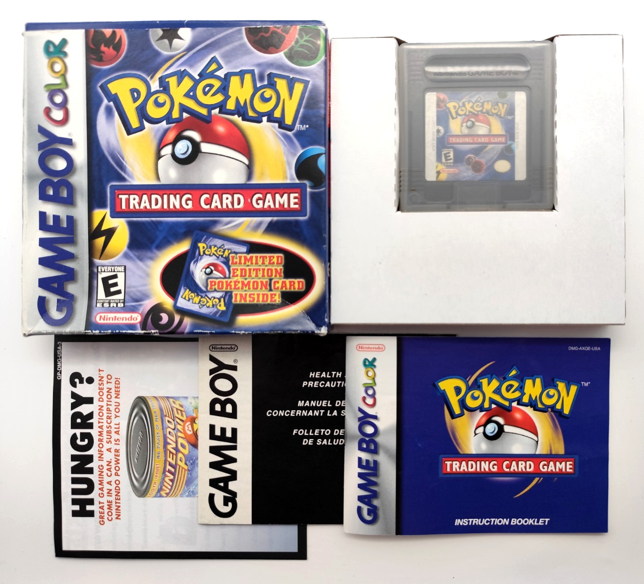 Pokemon Trading Card Game (Game Boy Color GCB, 2000) COMPLETE CIB Authentic Dry