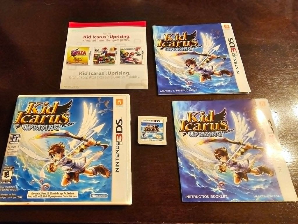 Kid Icarus: Uprising Good Condition W/Game, Case, Game Manuels