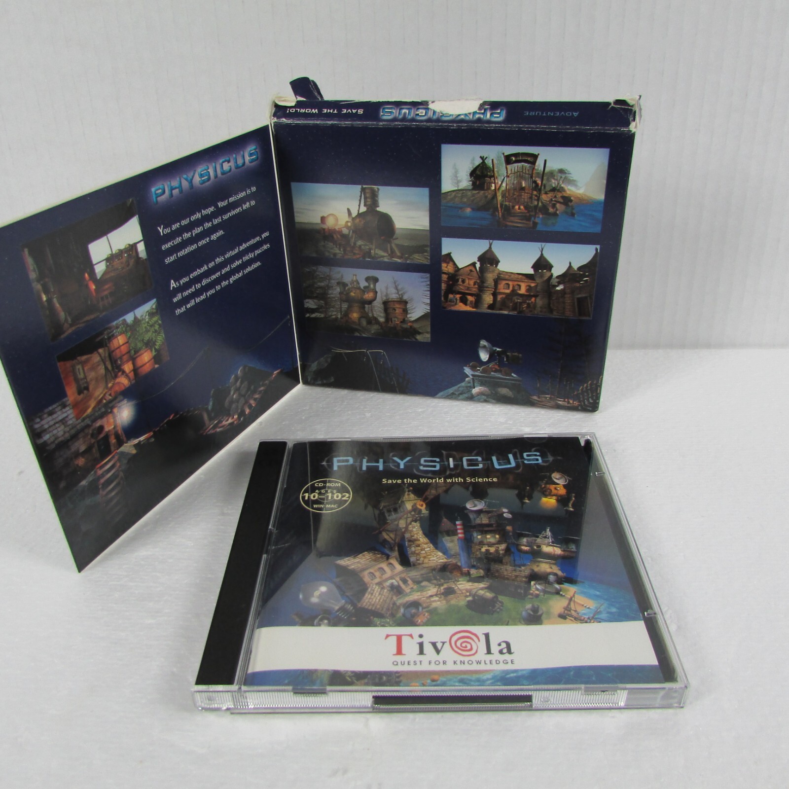 Physicus – Save The World With Science PC CD-ROM Video Game Windows & Mac Tivola