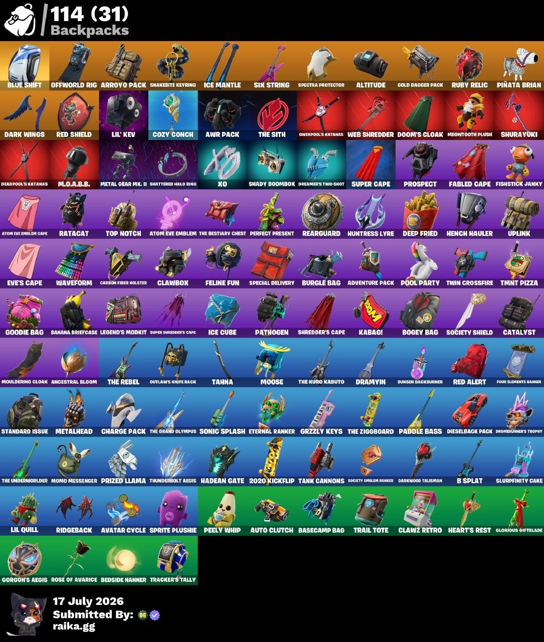 🔥90 Set: Omega, Rogue Agent, Deadpool, Drift, lynx, Agent Peely, Aang, Midas