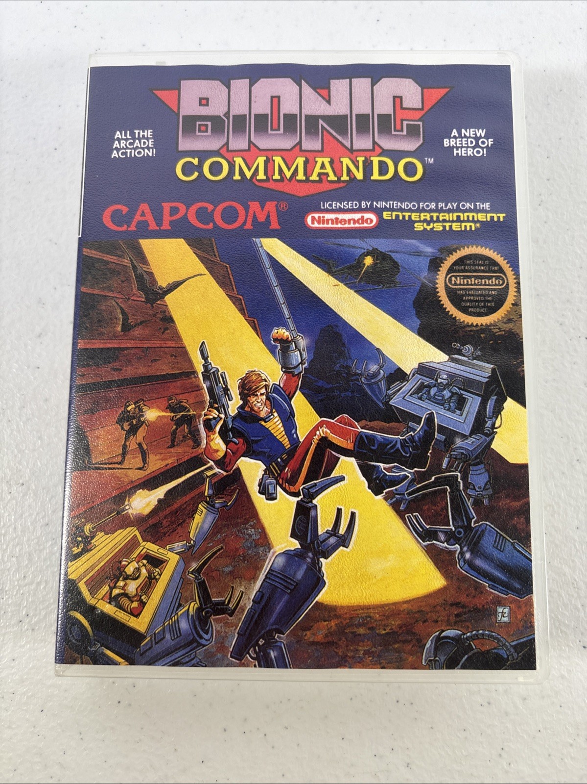 Bionic Commando – Nintendo NES, 1988 Authentic Game Cartridge – Tested