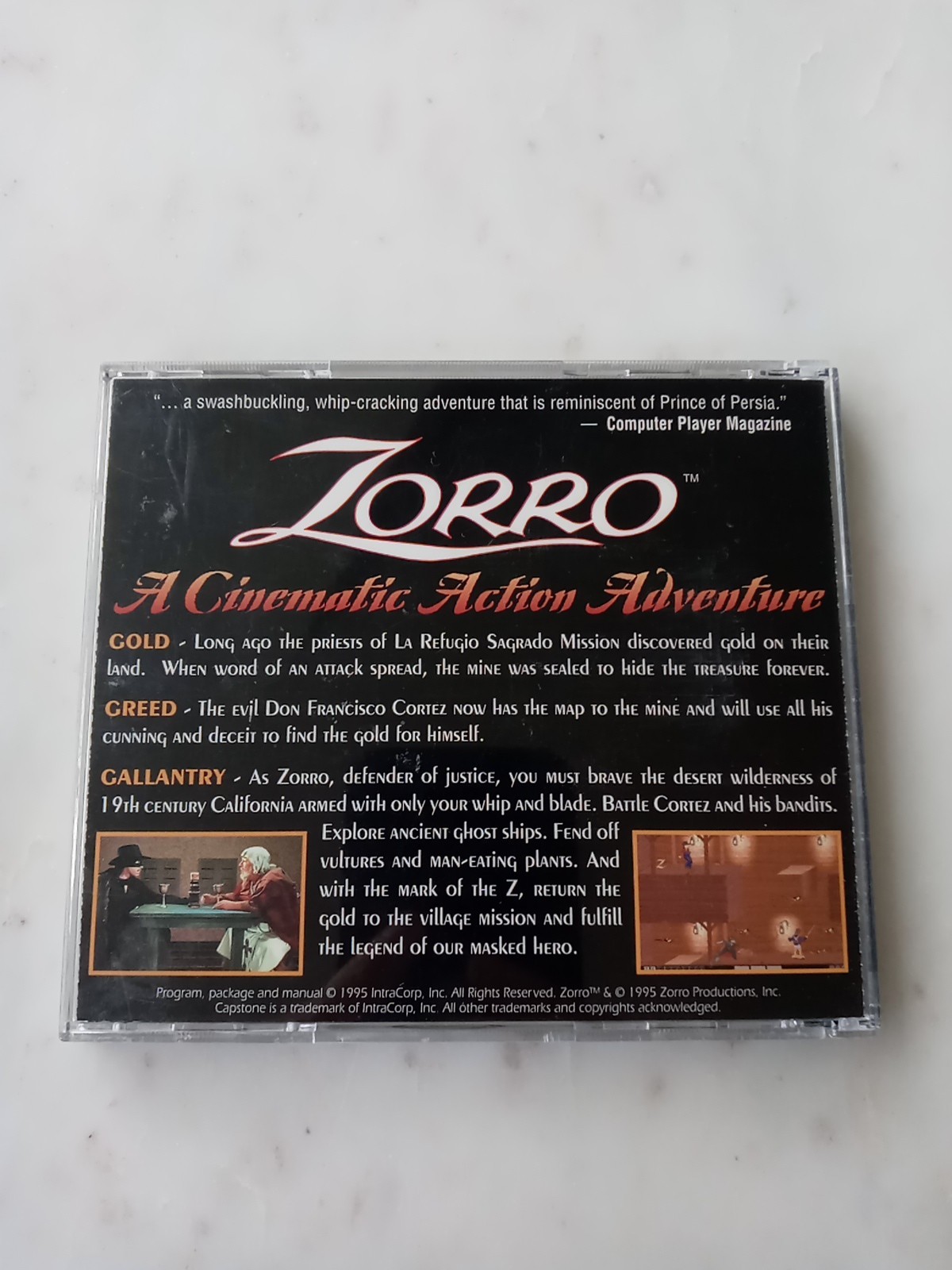 Zorro – A Cinematic Action Adventure PC CD-ROM Game 1995