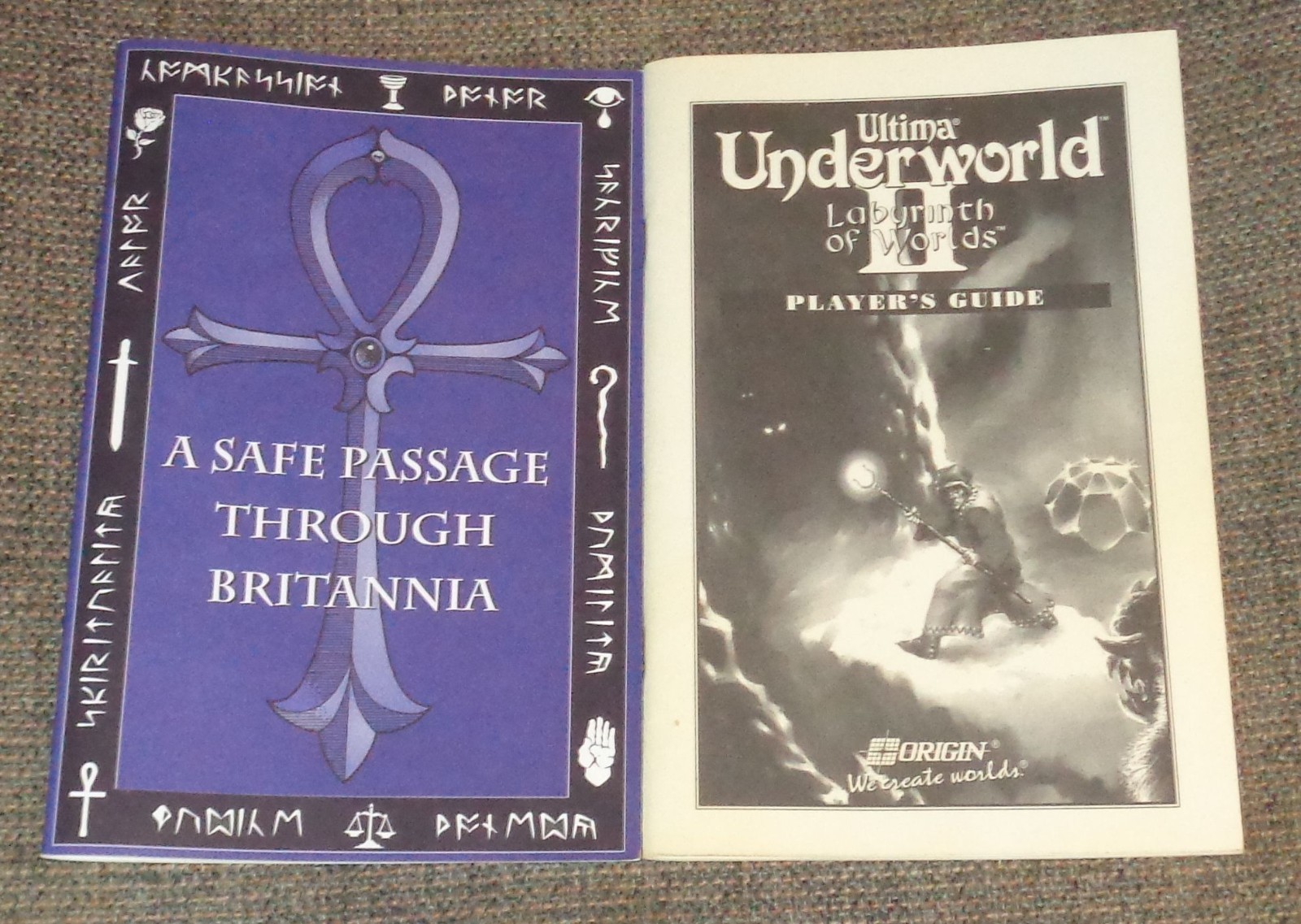 Ultima Underworld II 2 Labyrinth of Worlds Vintage PC Big Box Computer Game CIB
