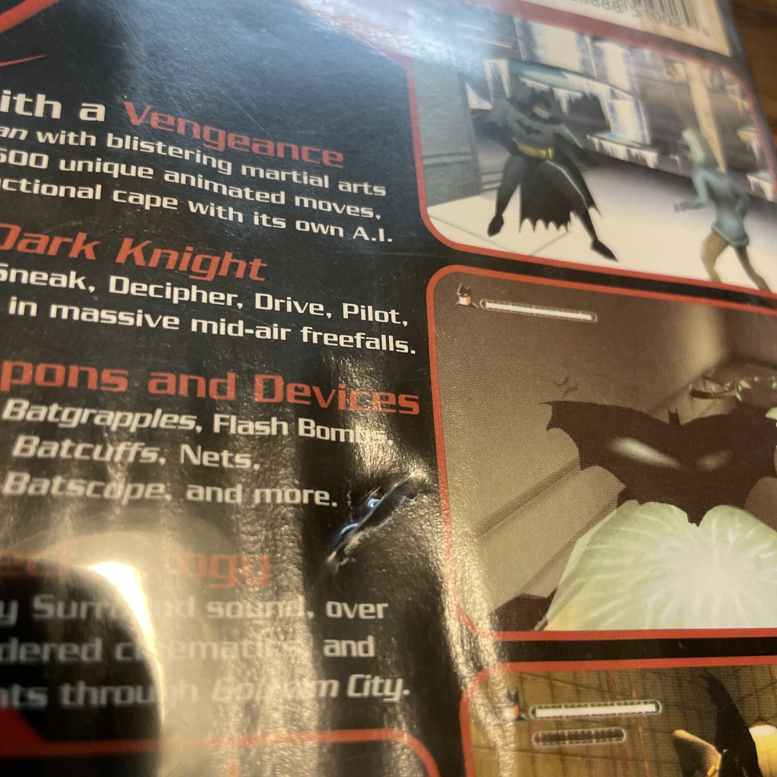 Batman: Vengeance (Microsoft Xbox 2001) No Manual videobgame block buster