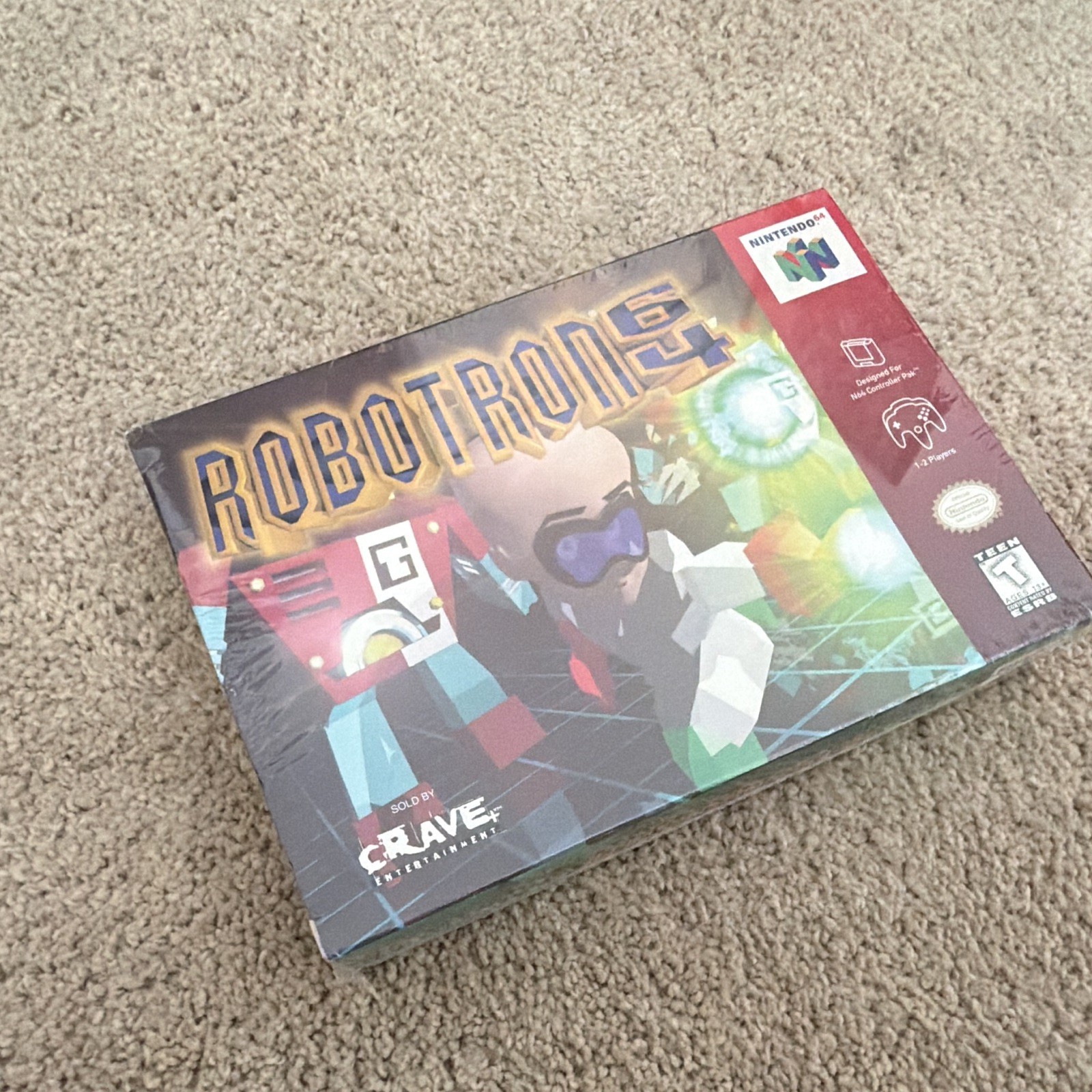 Crave Entertainment Robotron 64 Nintendo 64 N64 Video Game T-Teen Rating
