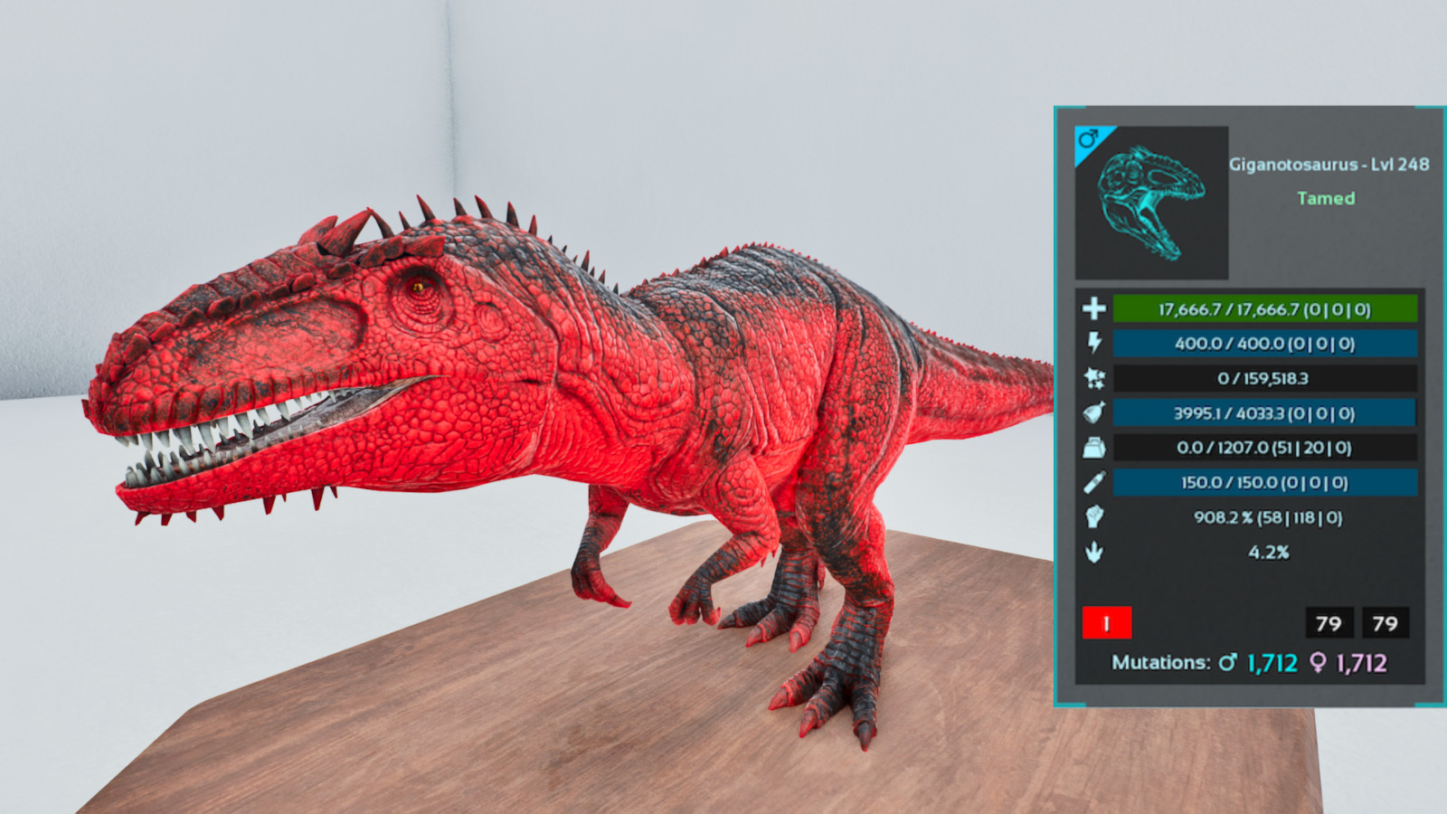 🔥ARK Survival Ascended OFFICIAL PVE – PAIR GIGA CLONE TOP STATS