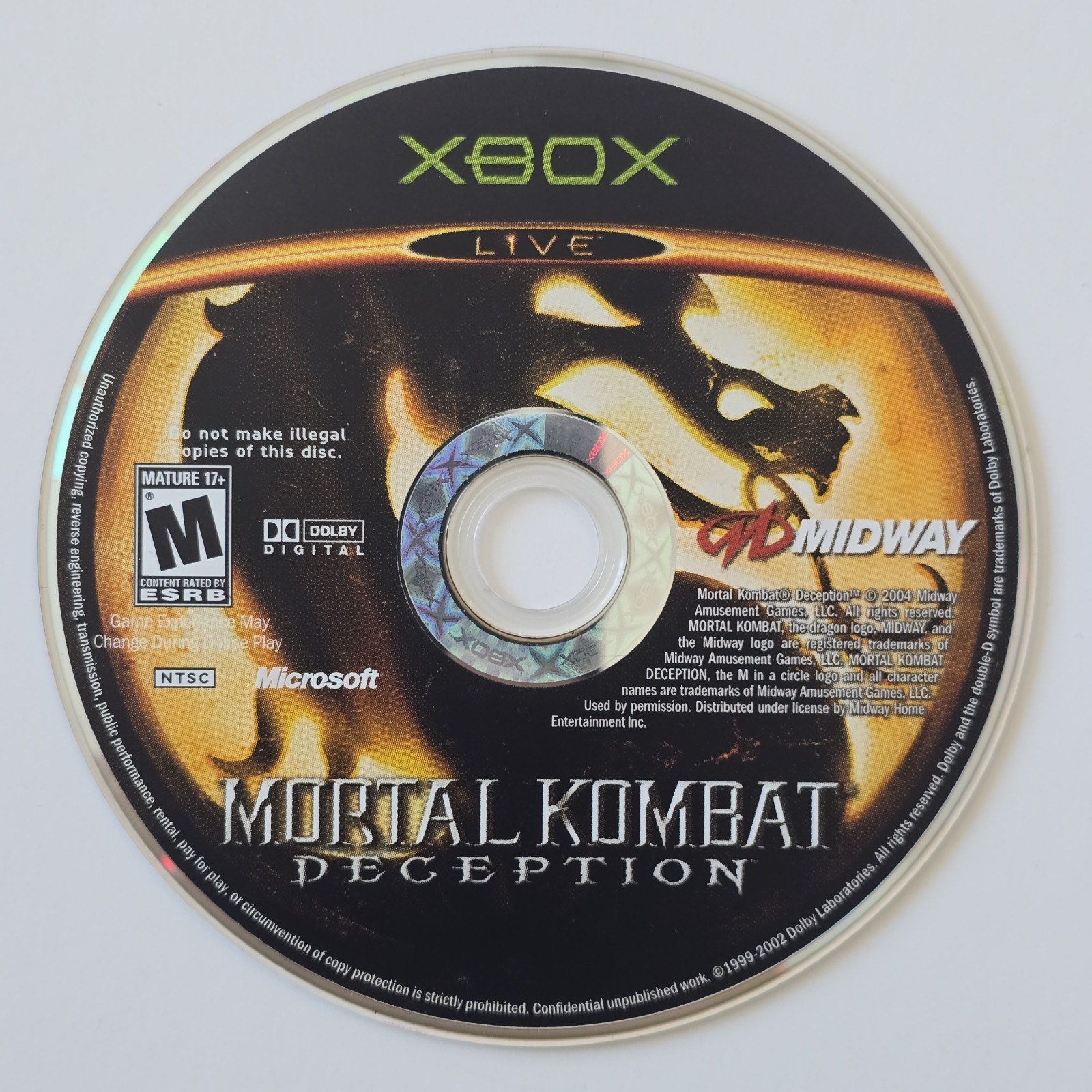 Mortal Kombat: Deception – Scorpion Version (Kollector’s Edition) Microsoft Xbox