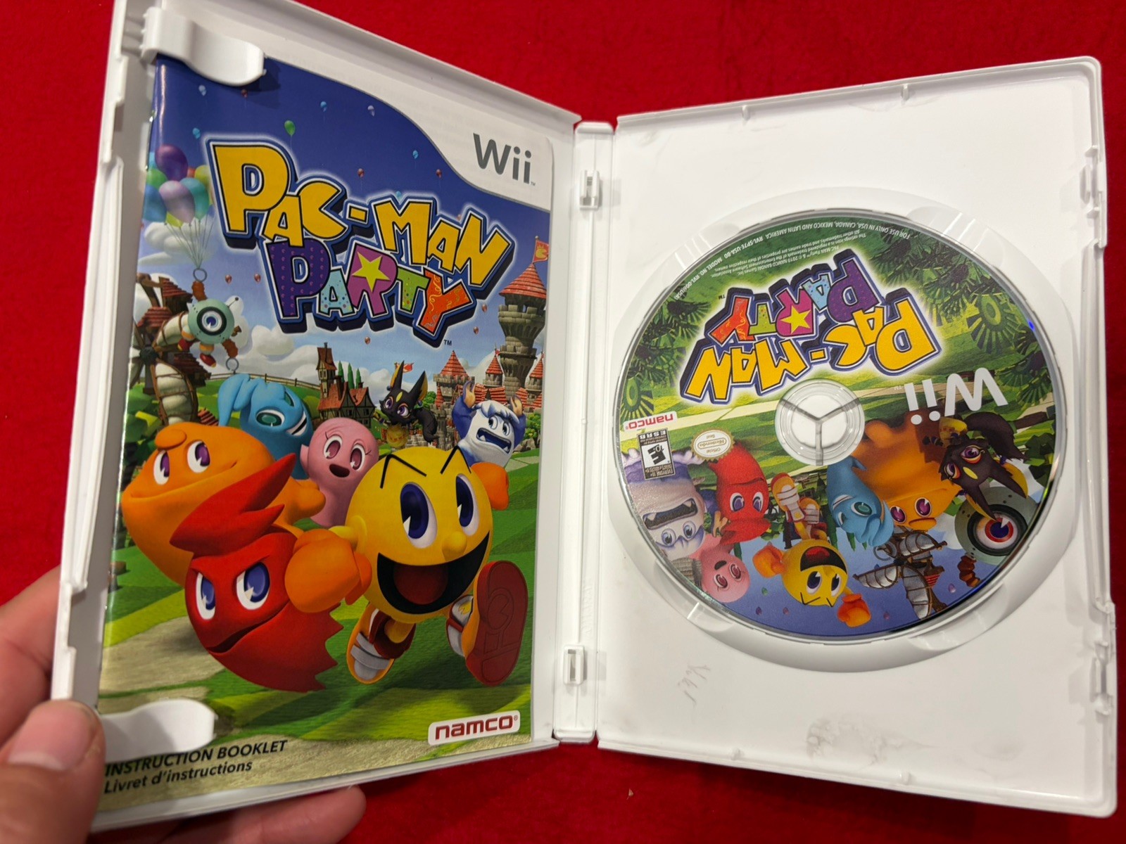 Pac-Man Party (Nintendo Wii, 2010) Over 50 Mini Games Complete in Box CIB