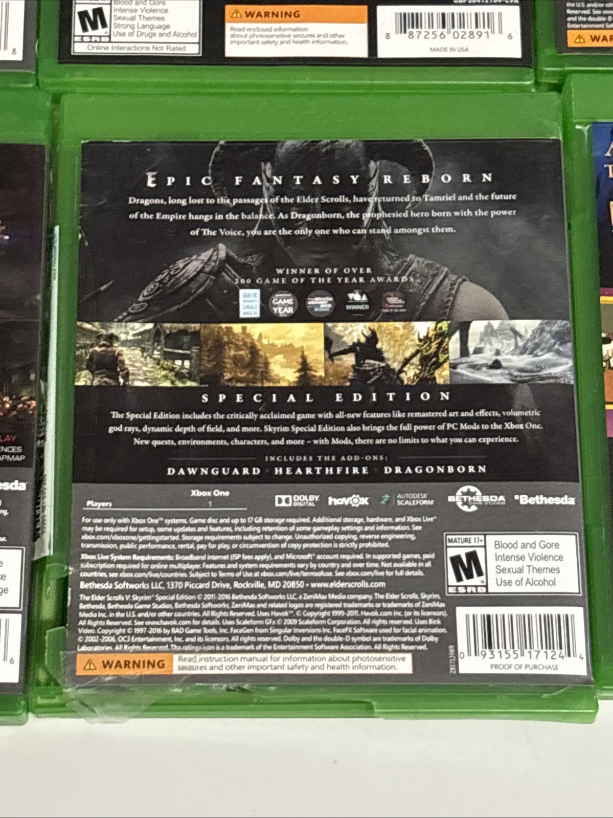 Microsoft Xbox One Assorted Games Lot All Working/No Codes/ Pls Read Description