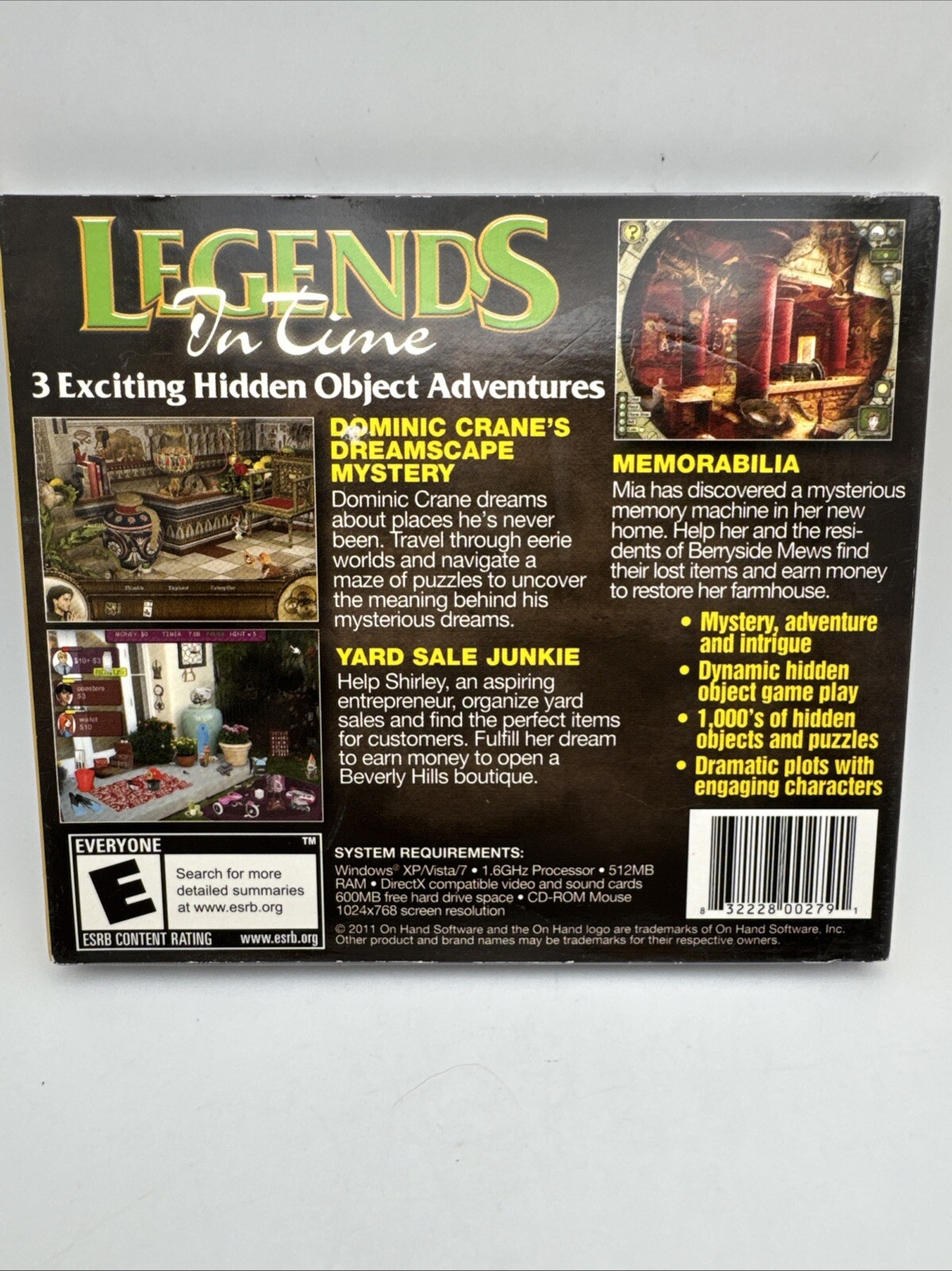 LEGENDS IN TIME 3 PAK PC CD. CD31