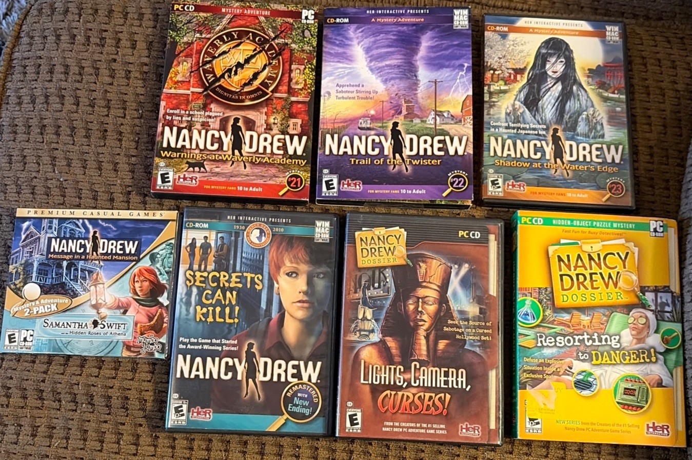 Lot Of 7 – Nancy Drew PC Games (Windows/Mac)