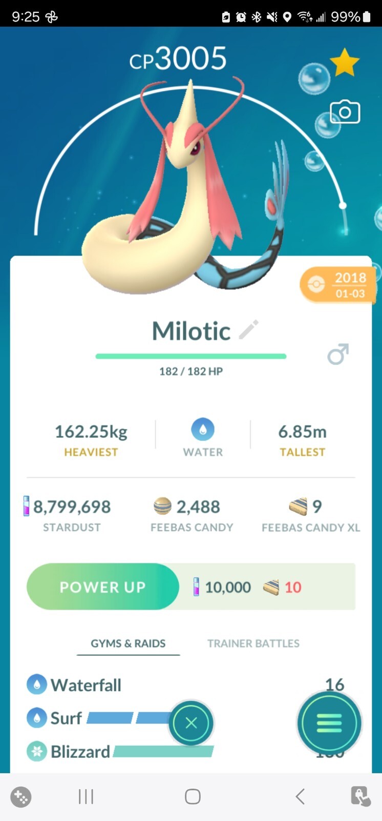 Pokemon Trade GO – Milotic 3Moveset Maxed Level 50 – Best PVP Master