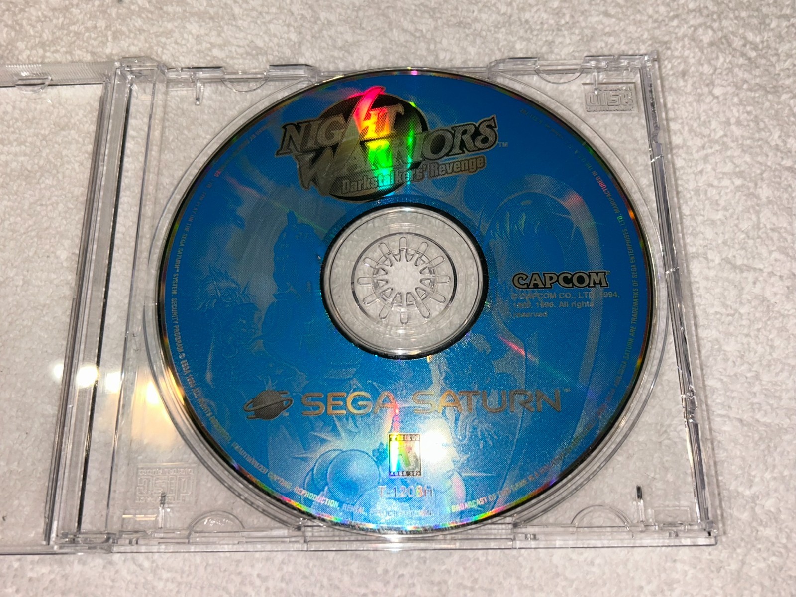 Night Warriors: Darkstalkers’ Revenge (Sega Saturn, 1996) Disc Only N MINT