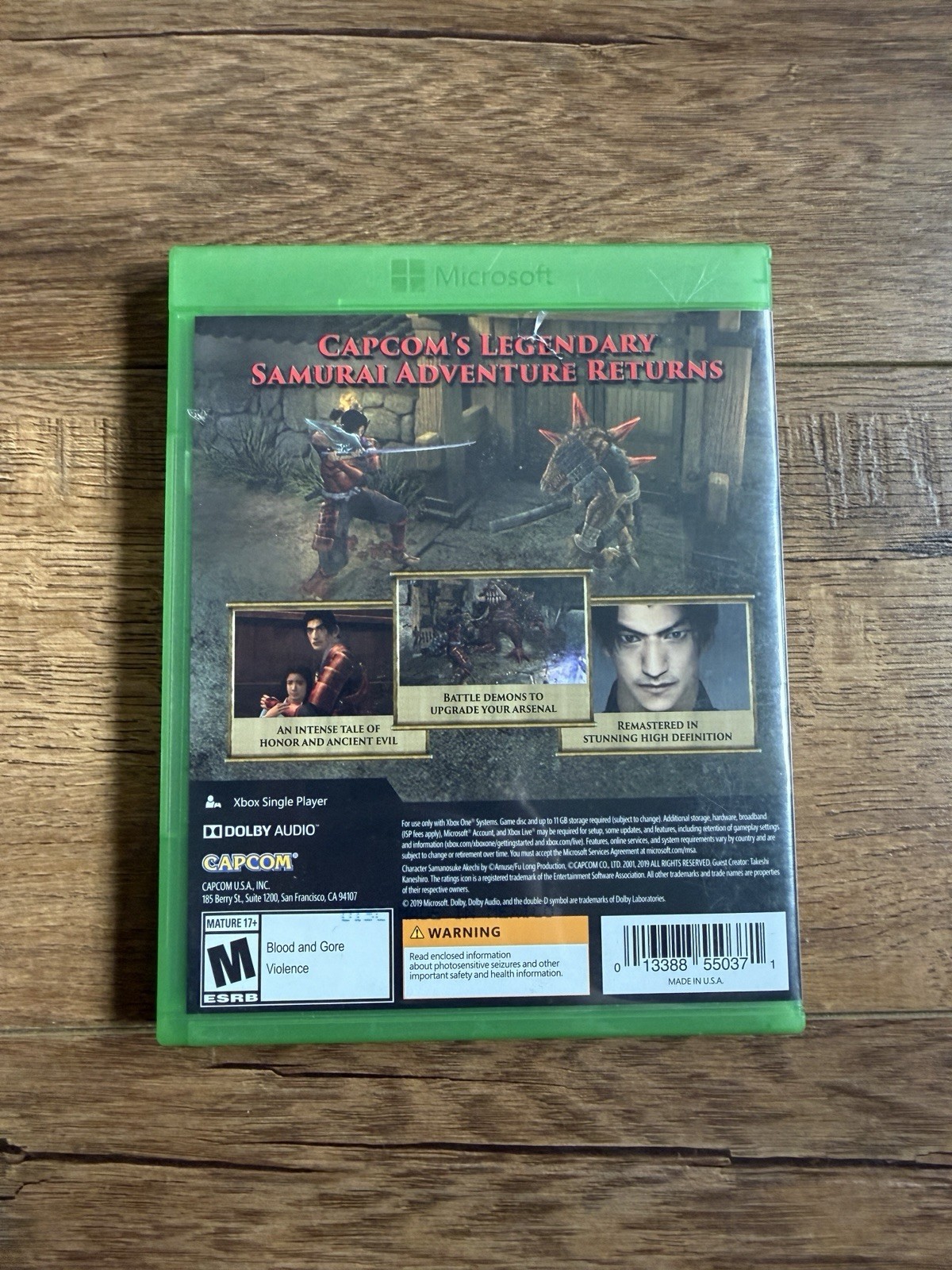Onimusha: Warlords (Microsoft Xbox One) Great Disk – Fast Shipping!