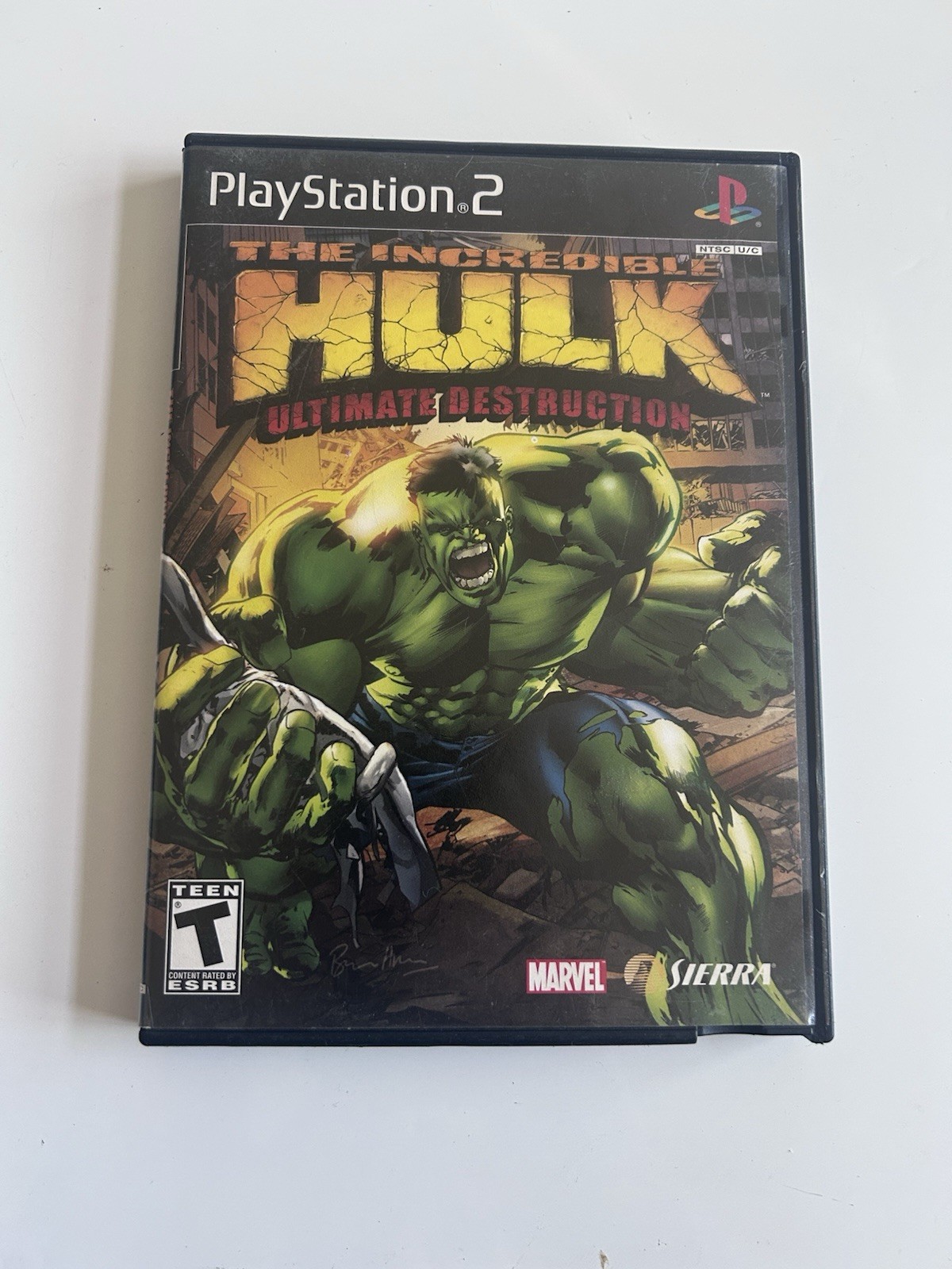 Sierra The Incredible Hulk: Ultimate Destruction (PS2, 2005) w/Manual